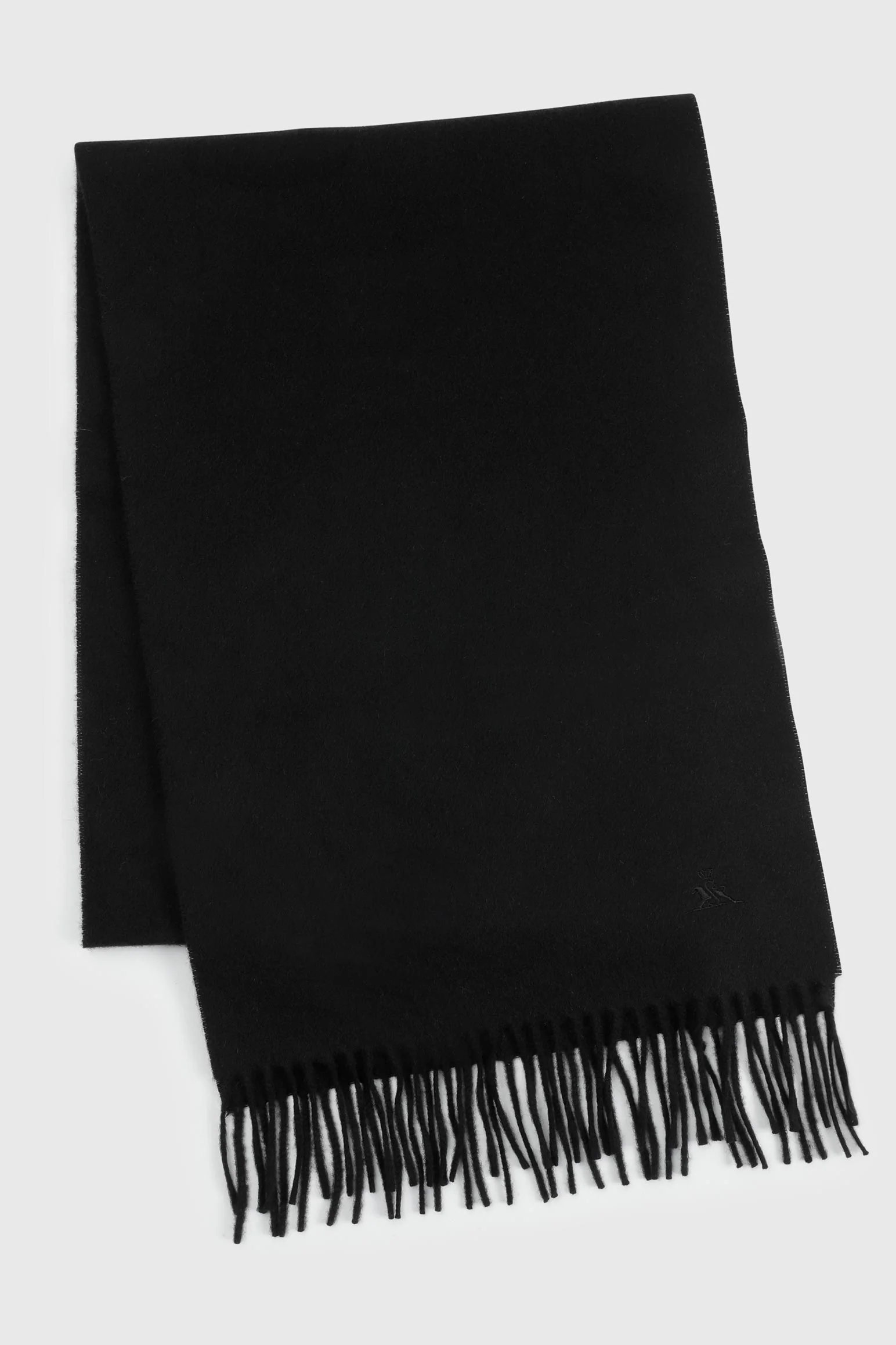 Black 100% Pure Cashmere Scarf