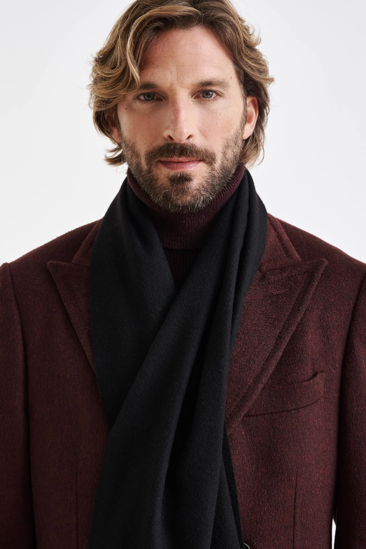 Black 100% Pure Cashmere Scarf - Image 2