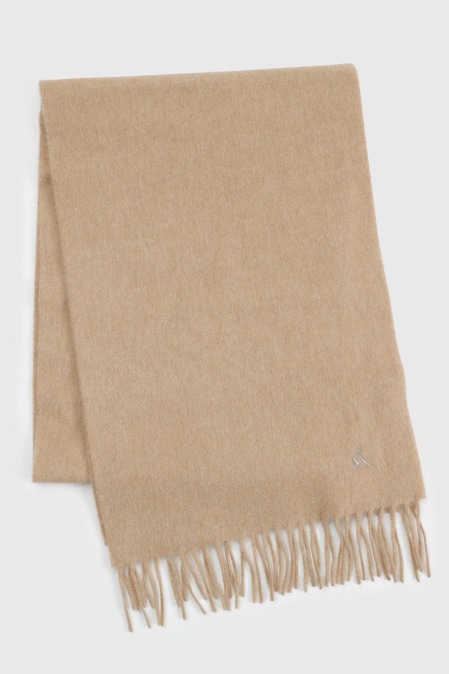 Light Brown 100% Pure Cashmere Scarf - Image 2