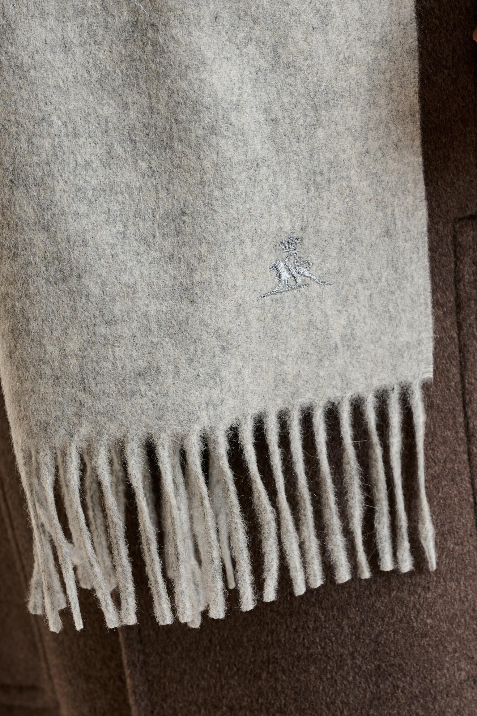 Mid-Grey 100% Pure Cashmere Scarf