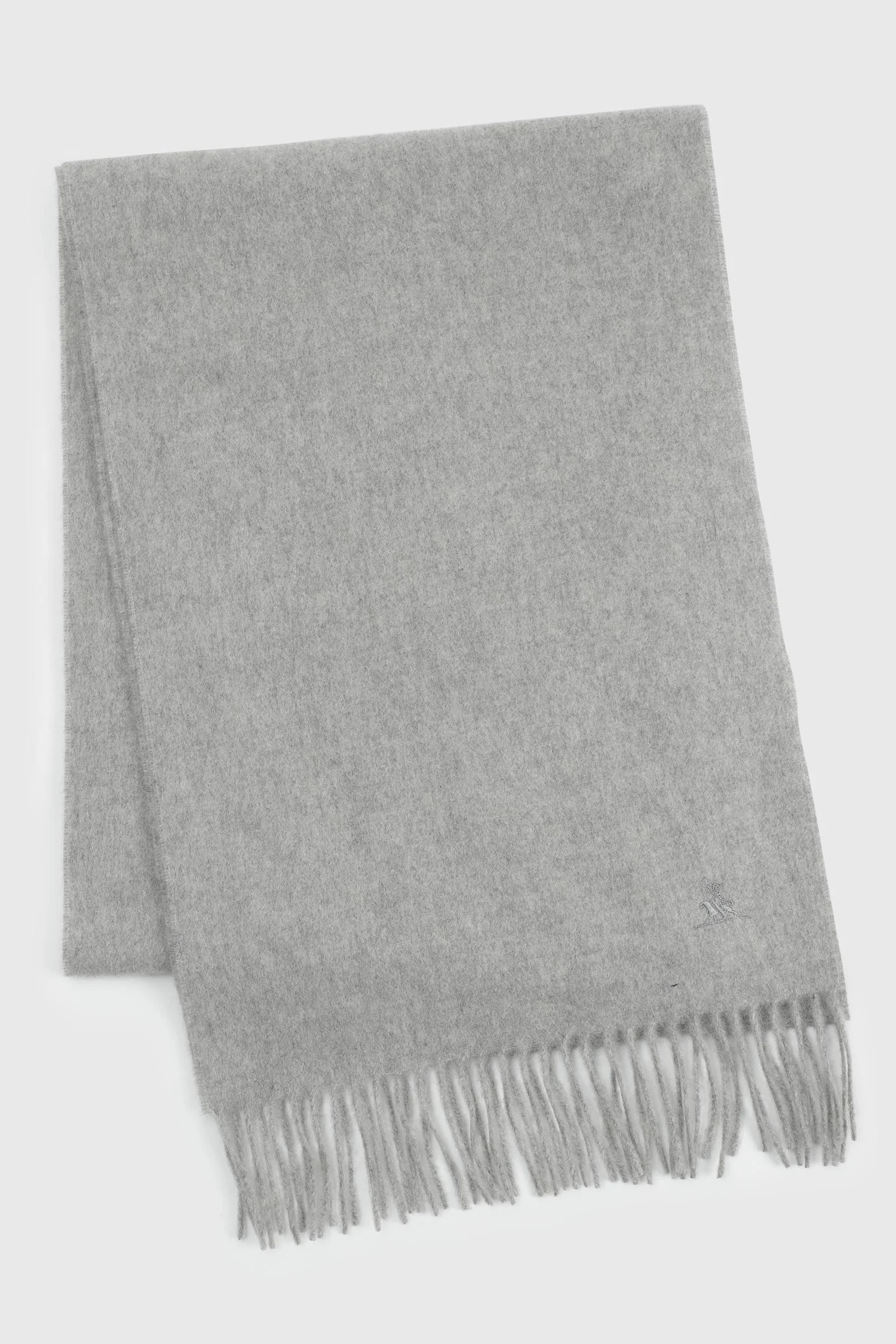 Mid-Grey 100% Pure Cashmere Scarf - Image 2