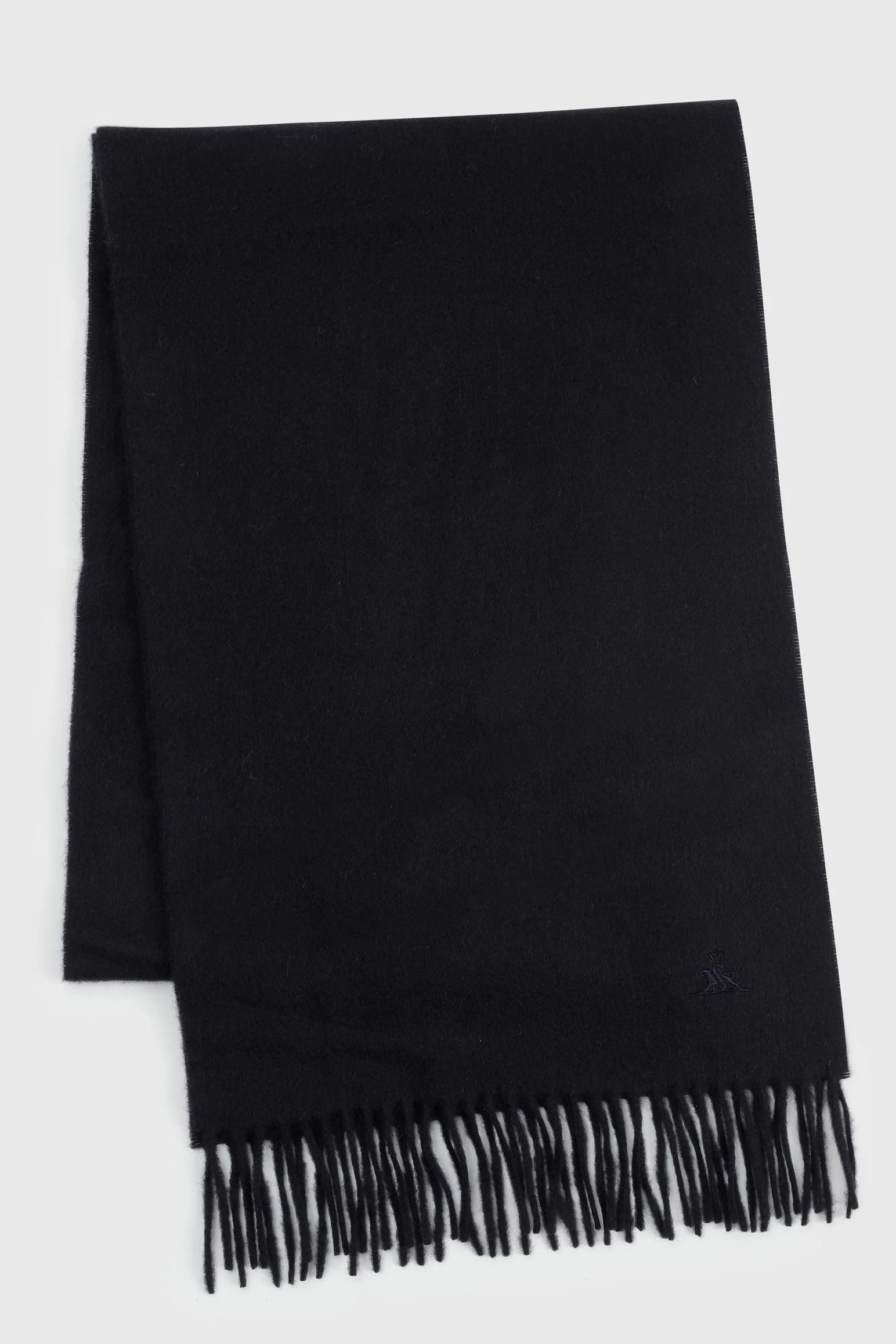 Navy 100% Pure Cashmere Scarf - Image 2