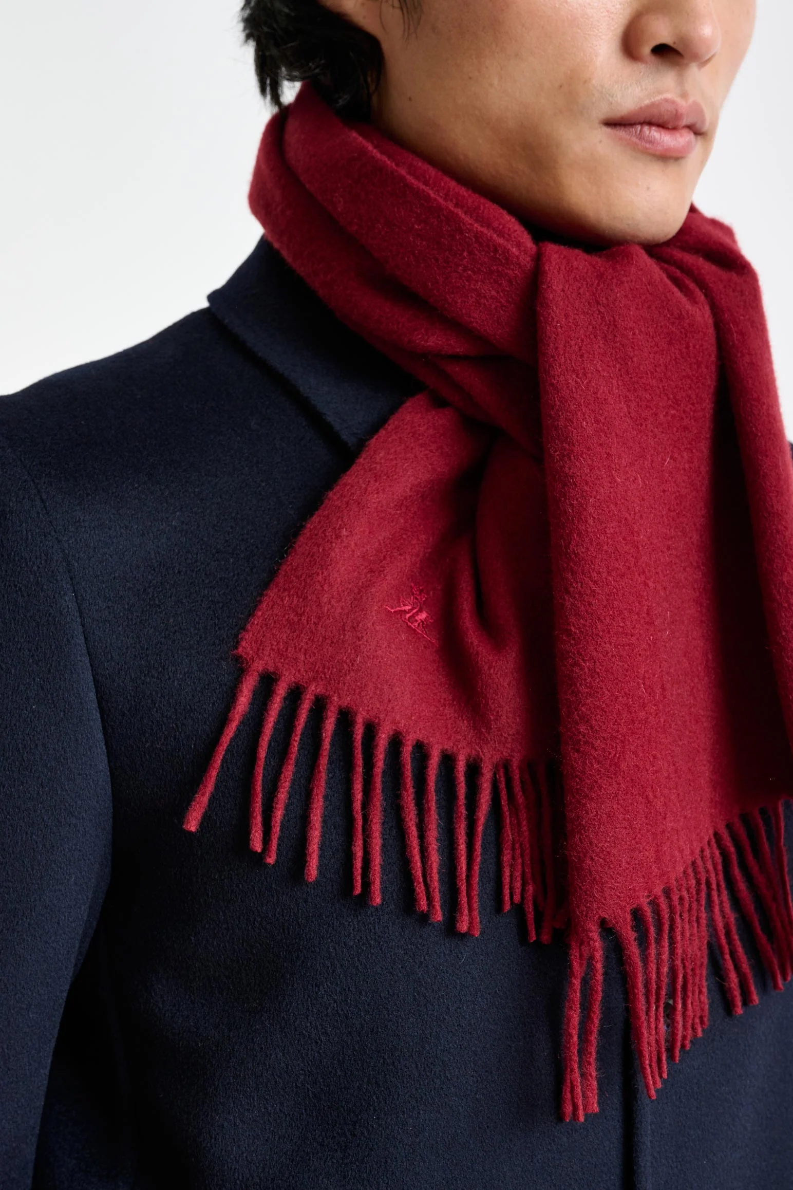 Red 100% Pure Cashmere Scarf