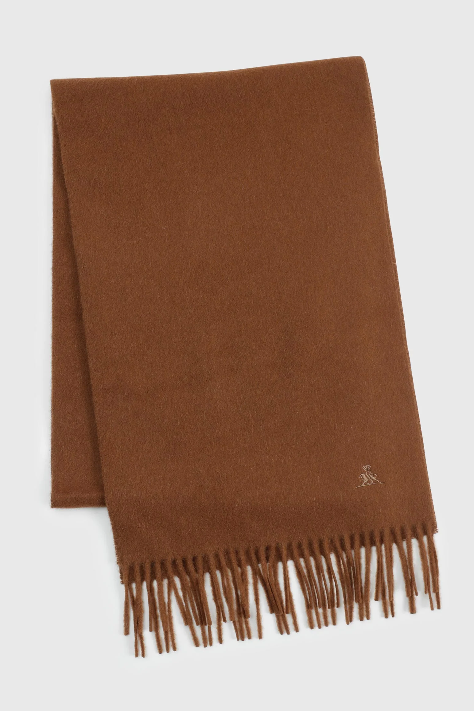 Toffee Brown 100% Pure Cashmere Scarf