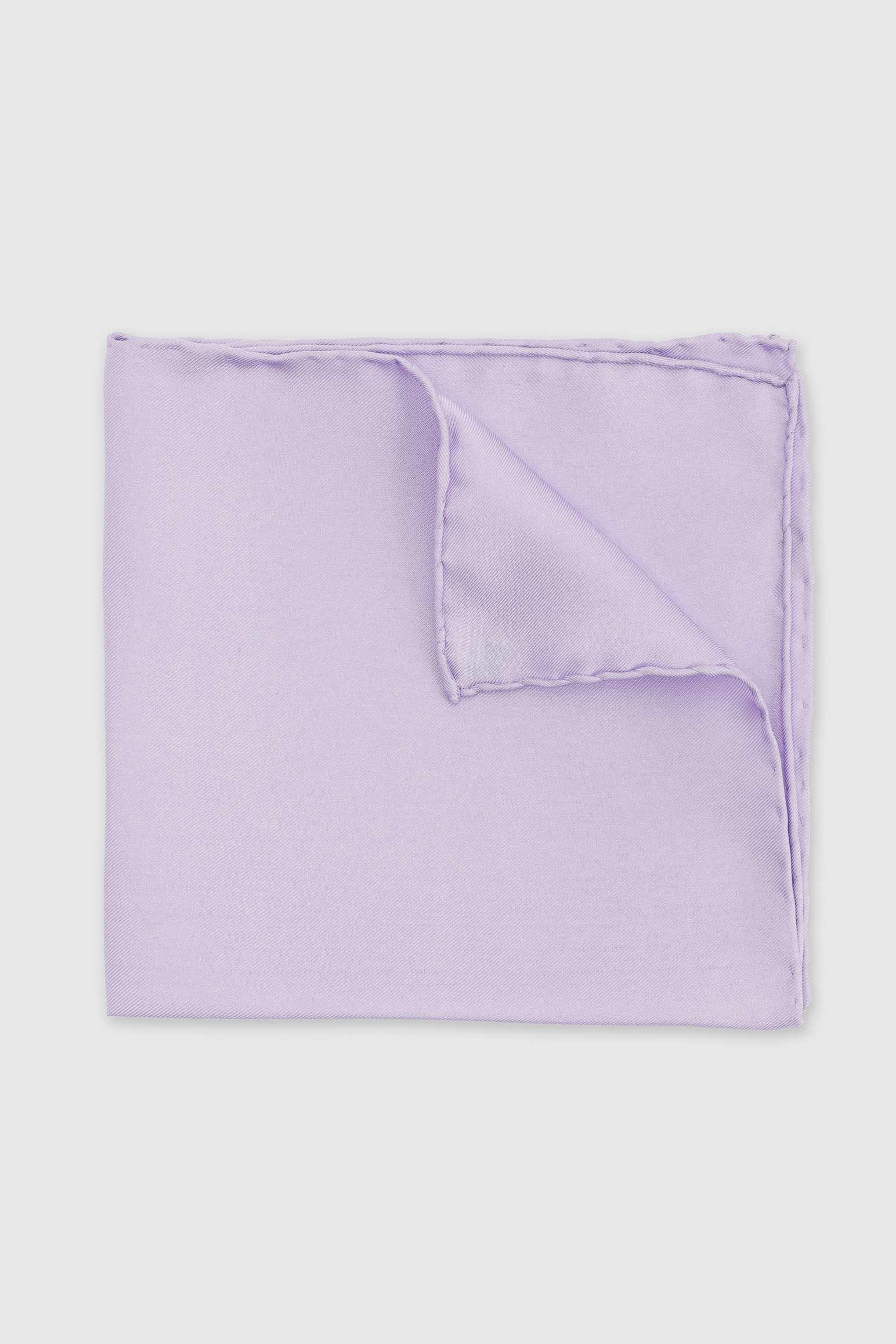 Lavender 100% Silk Handmade Pocket Square