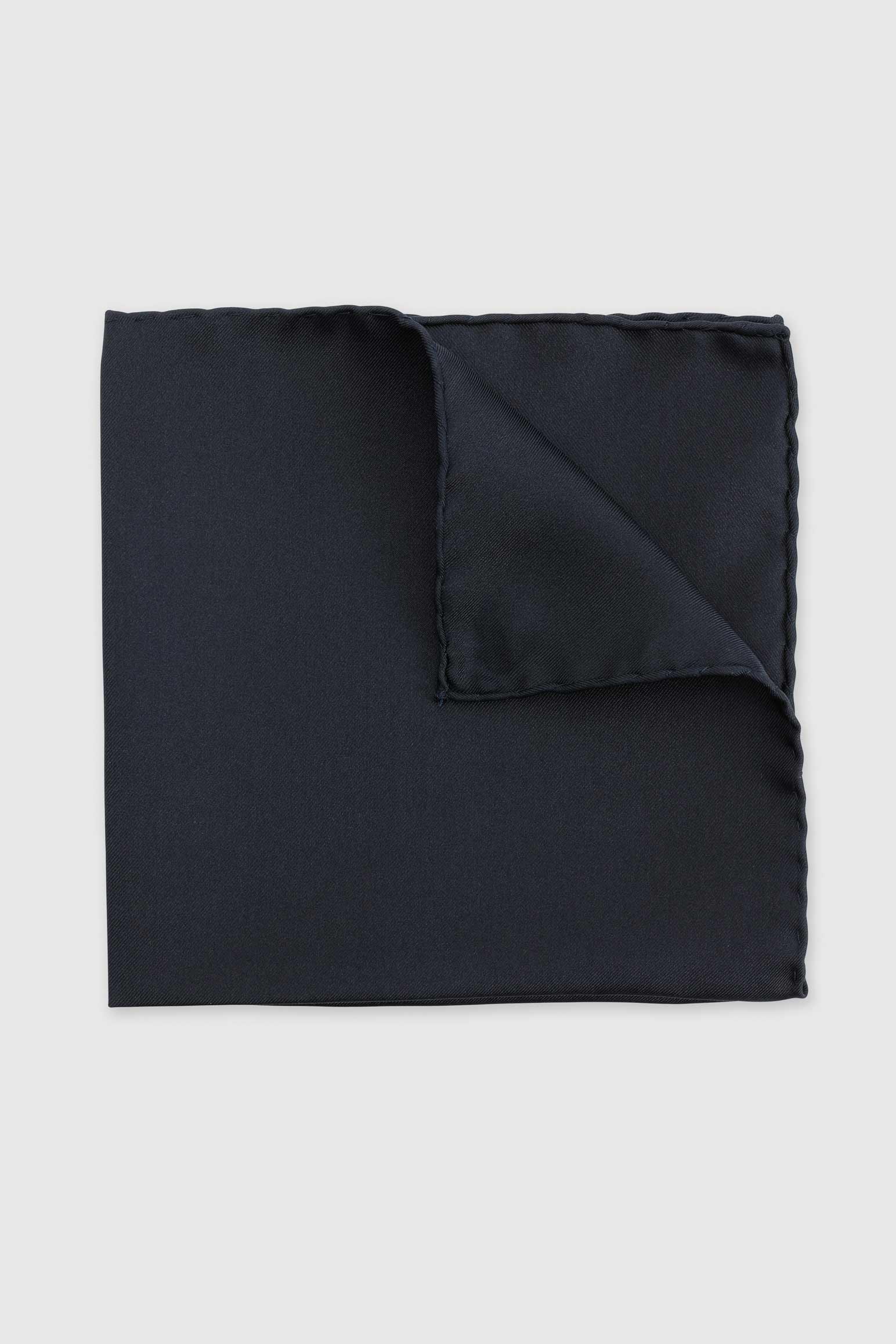 Navy 100% Silk Handmade Pocket Square