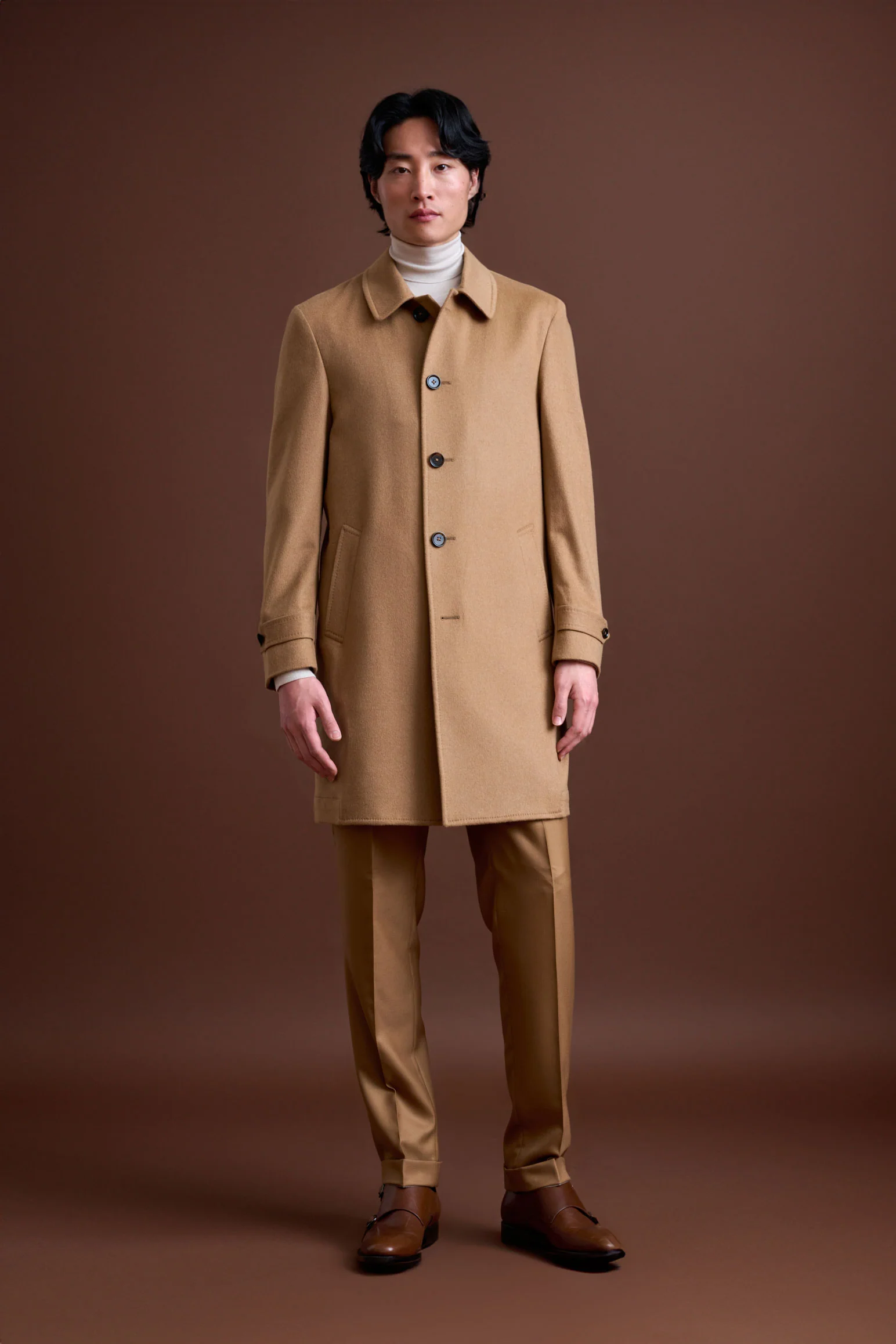 100% Vicuna Unlined Soft Leeds Overcoat - Image 2