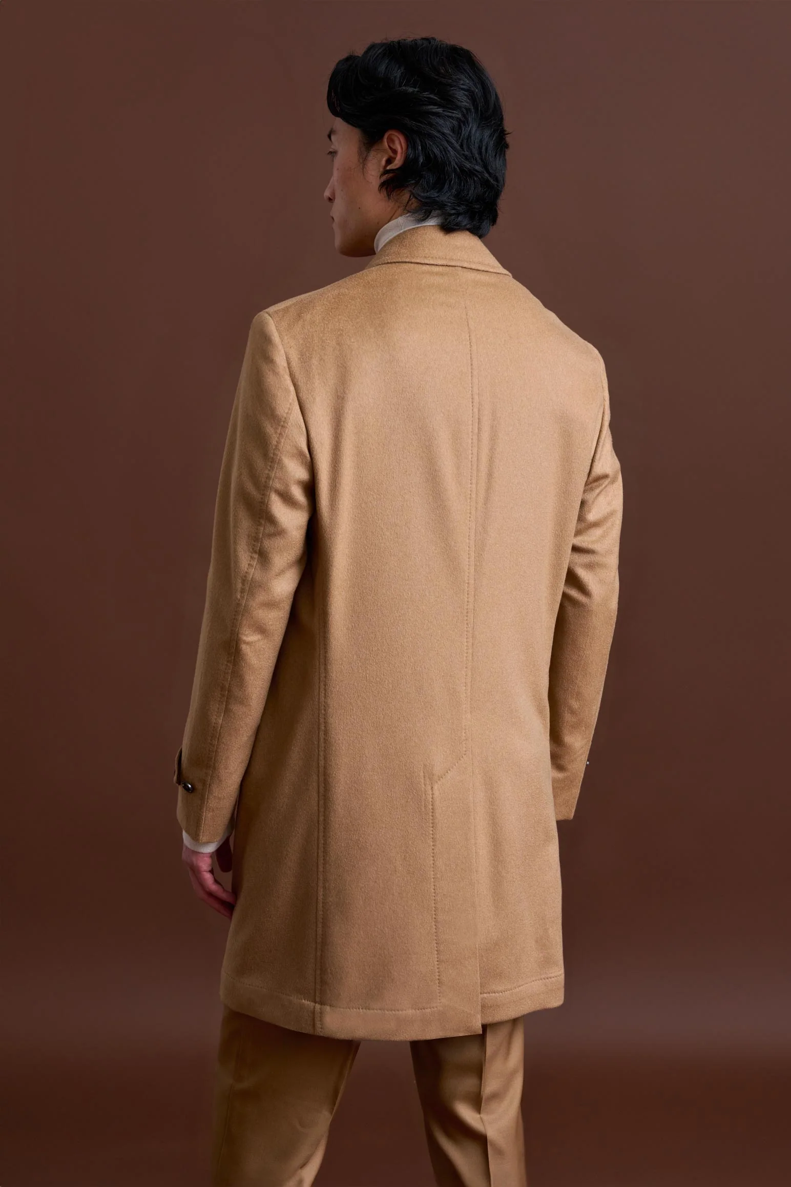 100% Vicuna Unlined Soft Leeds Overcoat - Image 6