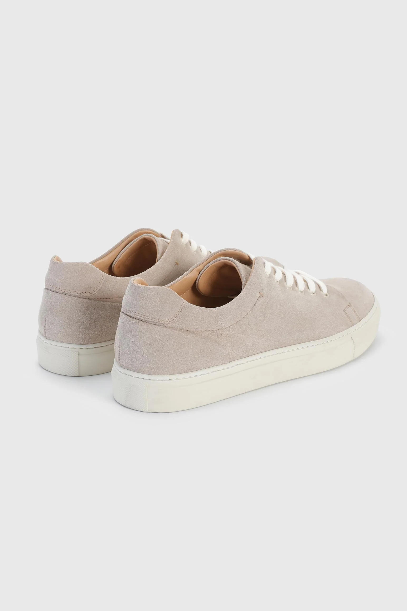 Almond Suede Calfskin Trainer - Image 4