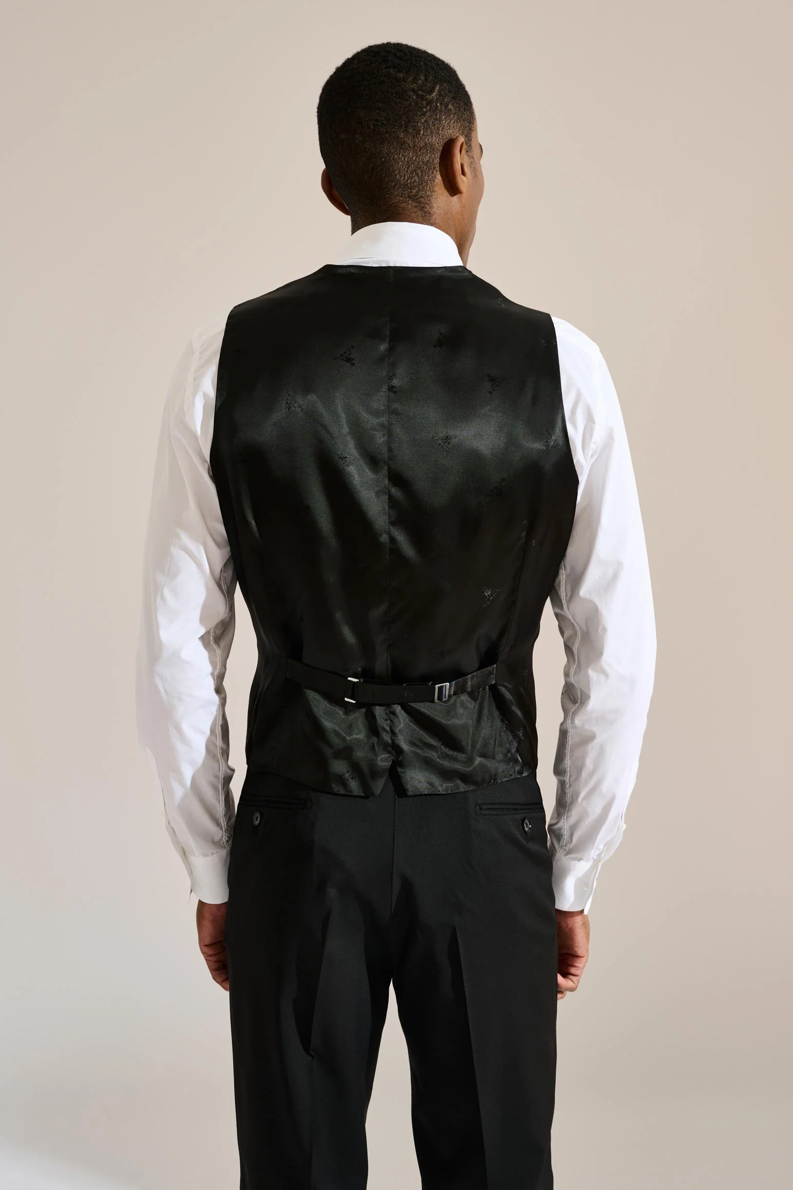Black Avon Formal Waistcoat - Image 4
