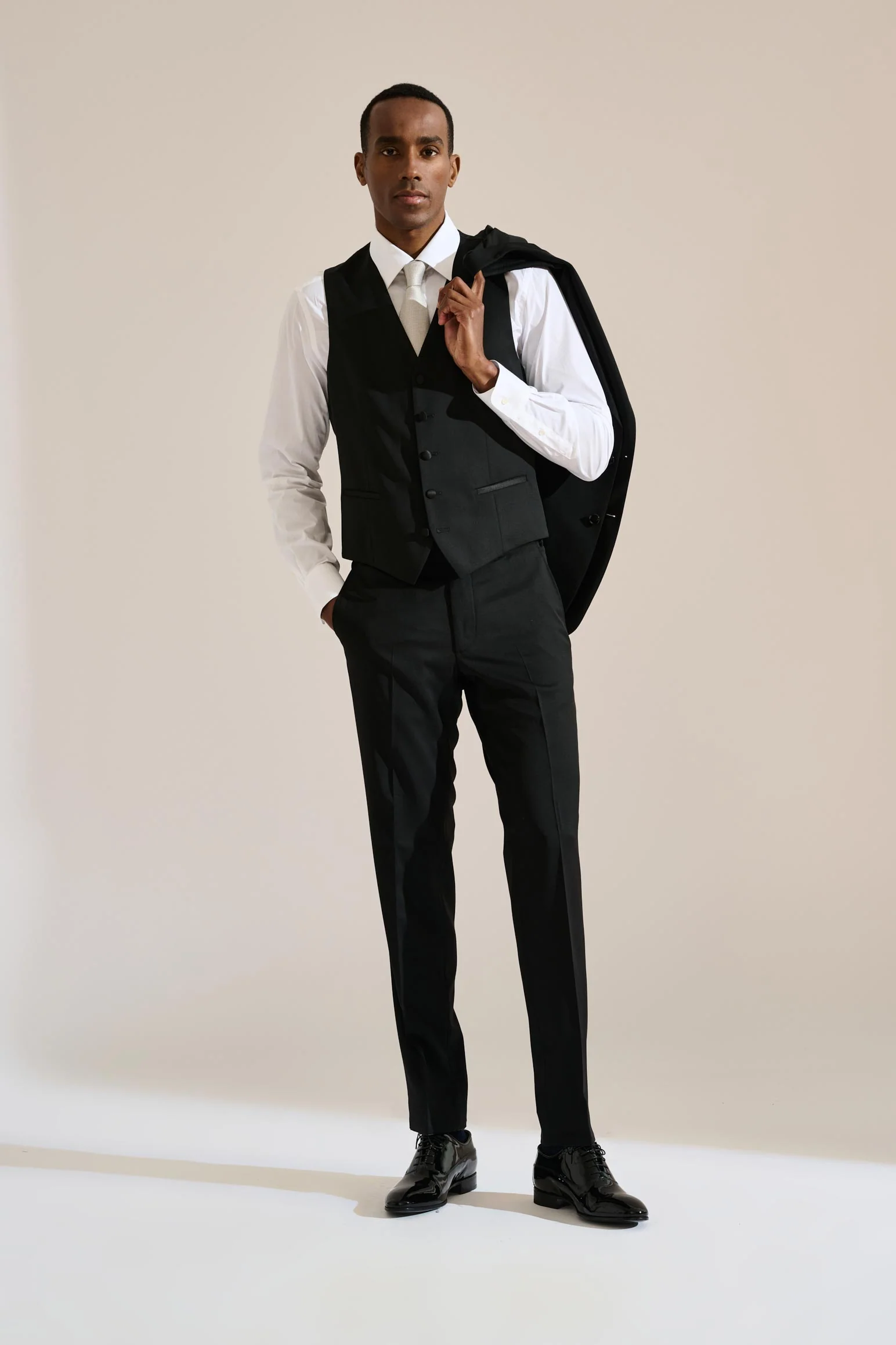 Black Avon Formal Waistcoat - Image 6