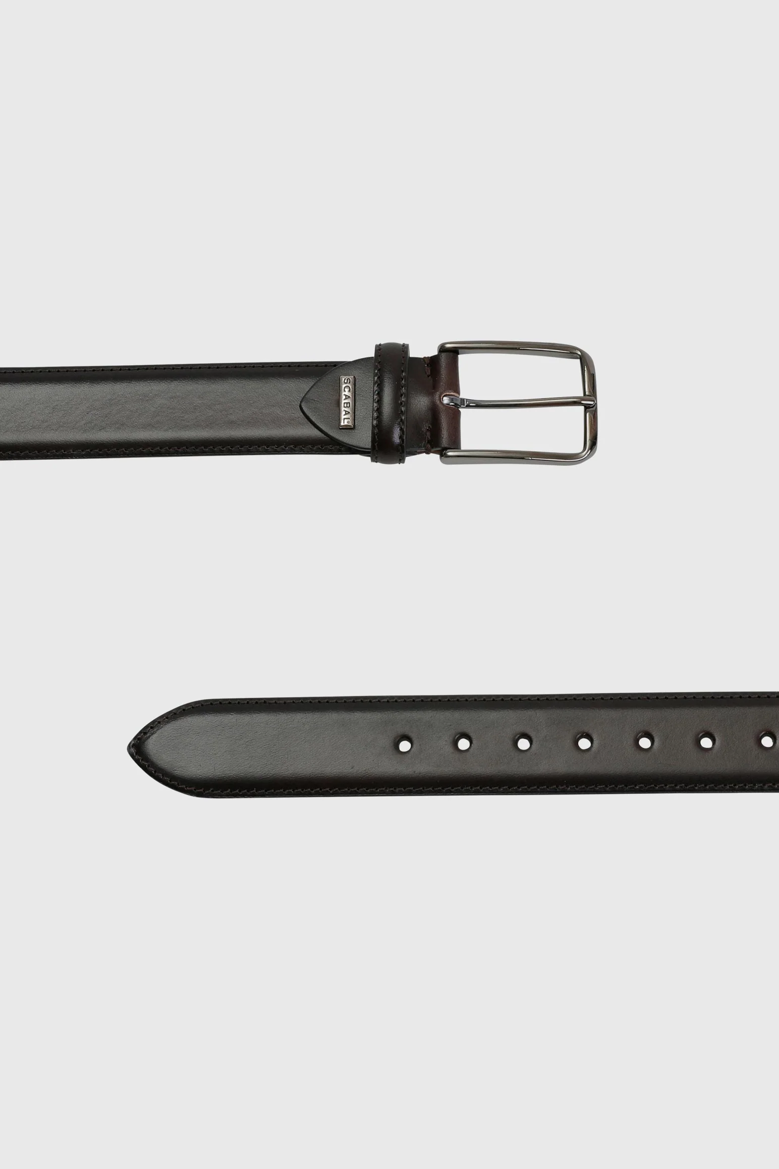Dark Brown Banbridge Leather Belt