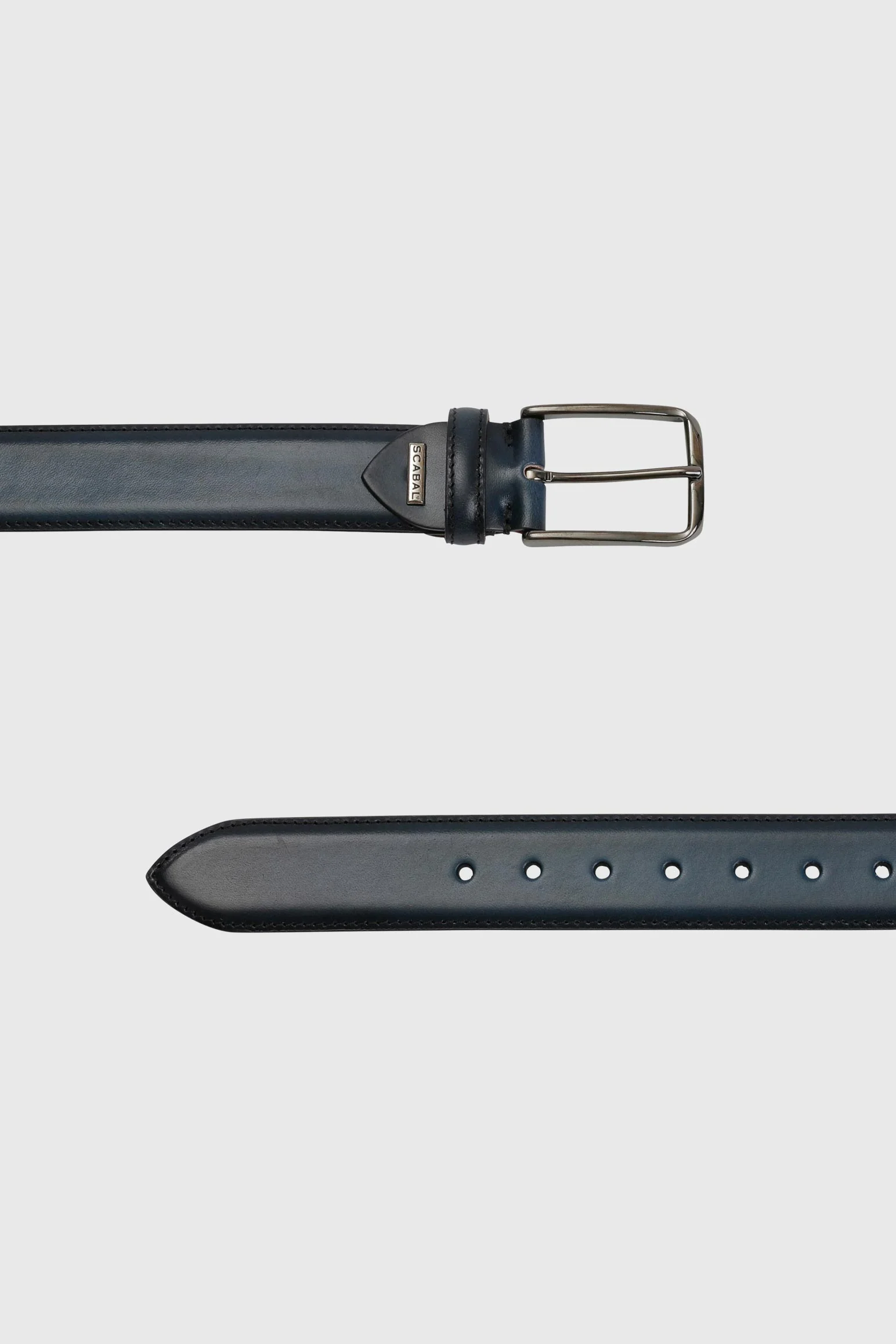Dark Navy Banbridge Leather Belt
