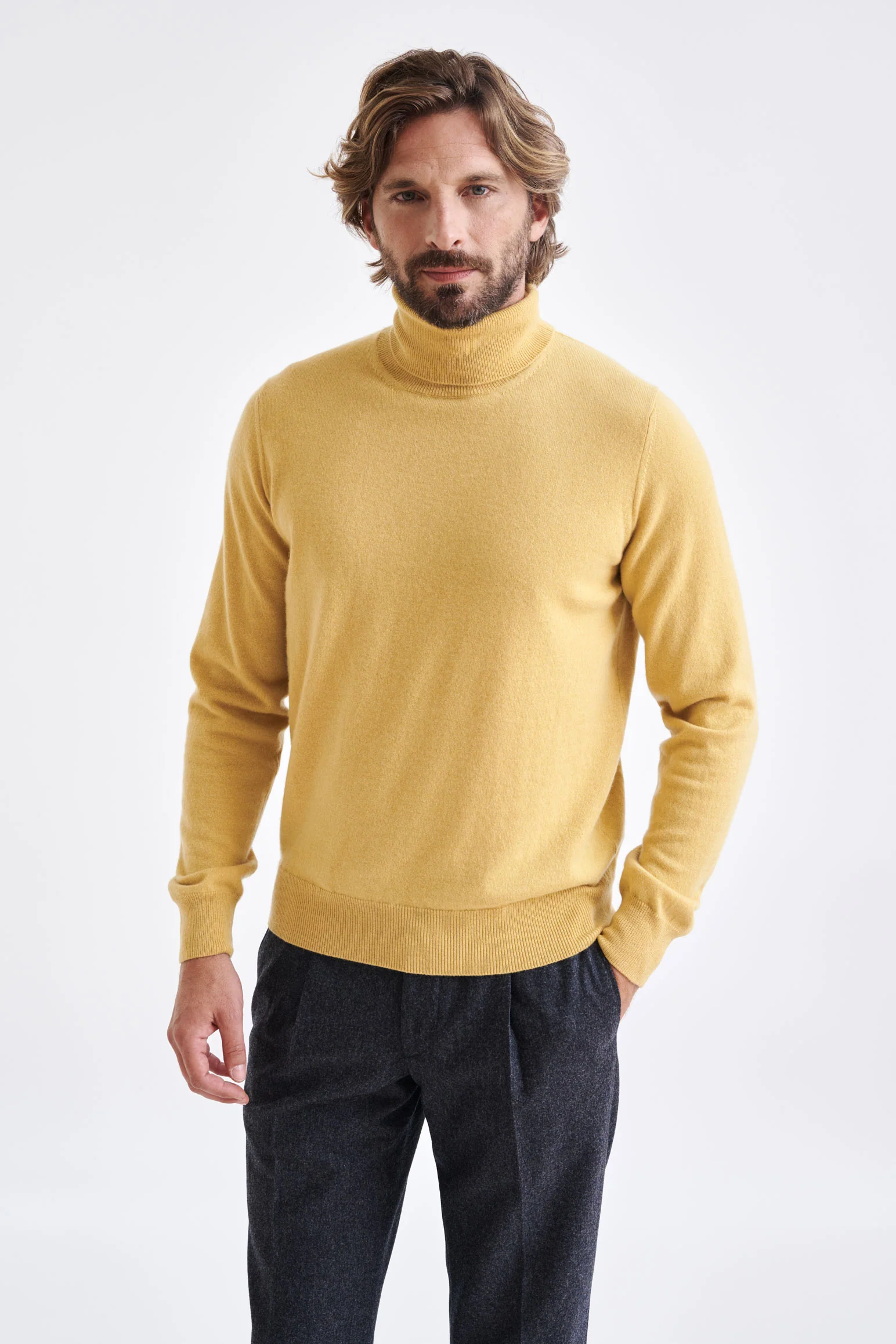 Beeswax Wool & Cashmere Drumberg Rollneck Knit