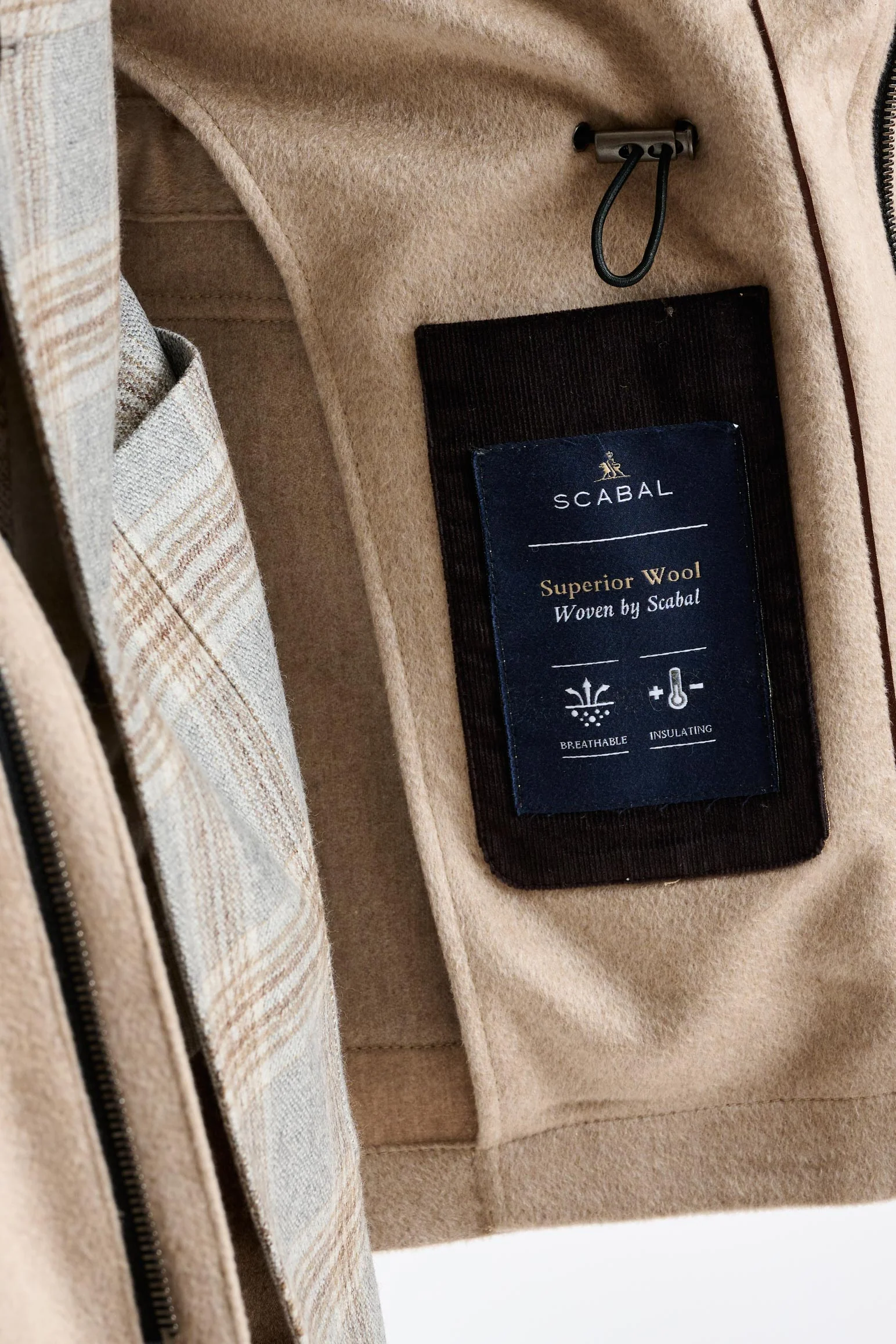 Beige 100% Cashmere Dartmoor Field Jacket Zeus - Image 3