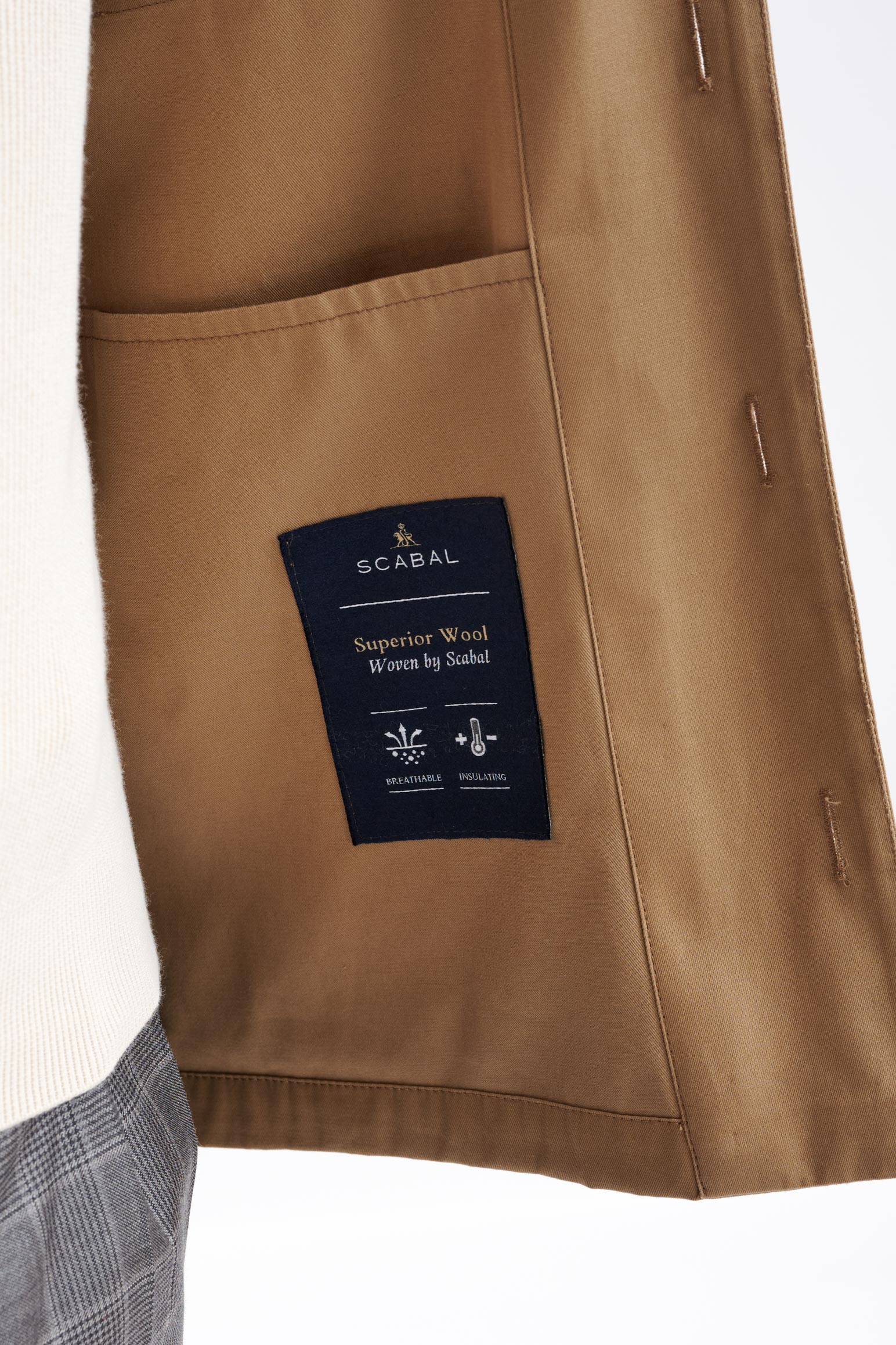 Beige Plymouth Overshirt Cashmere Cotton - Image 5