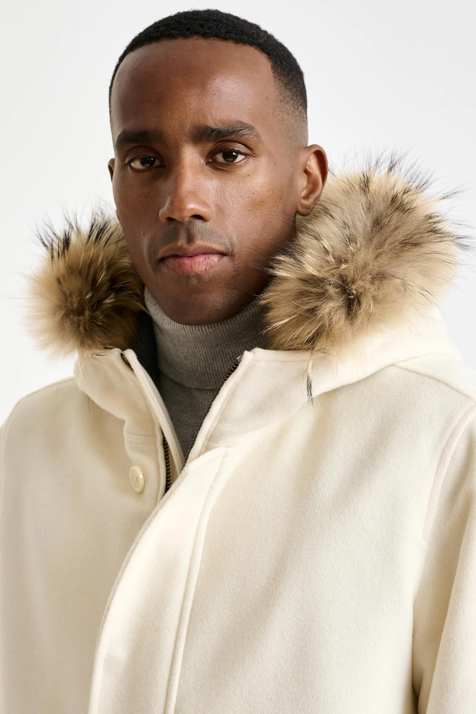 Beige Wool Bedford Parka Zeus - Image 5