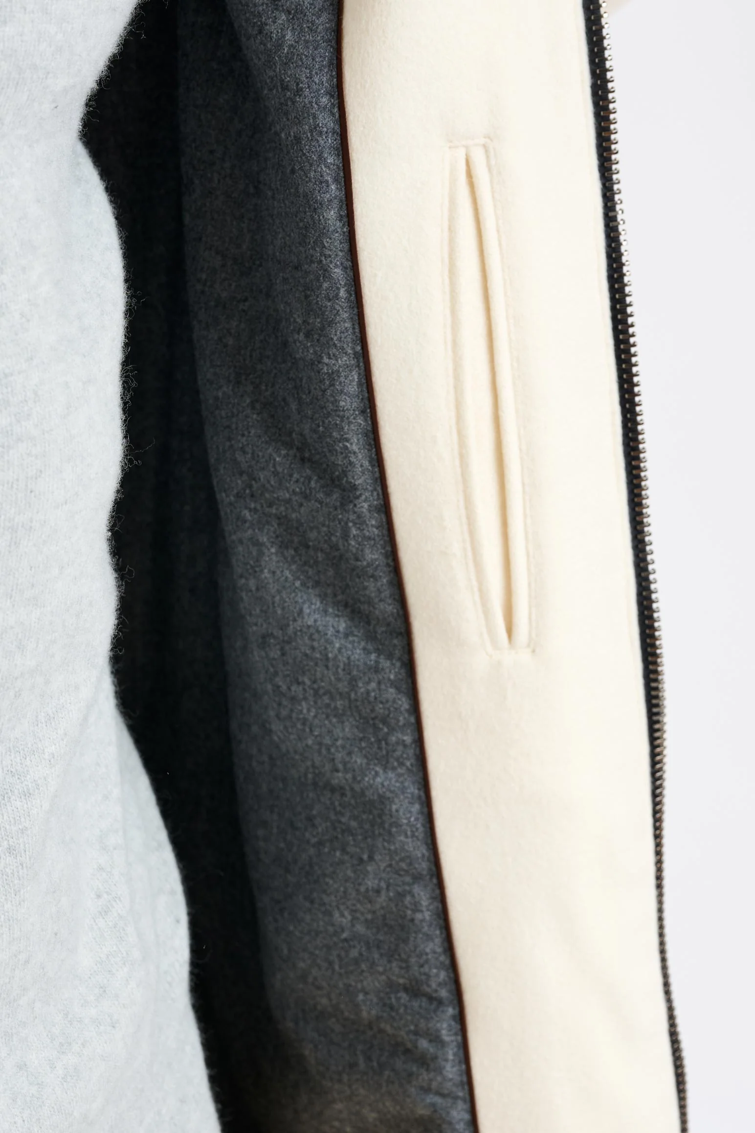 Beige Wool Bedford Parka Zeus - Image 7