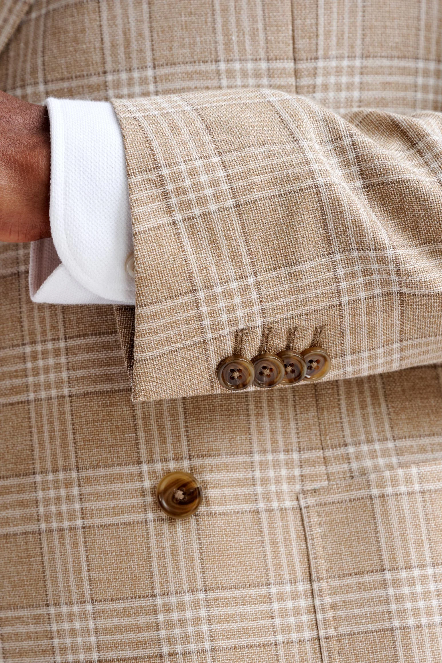 Beige Wool & Cotton Kenton Jacket Amalfi Trend - Image 2