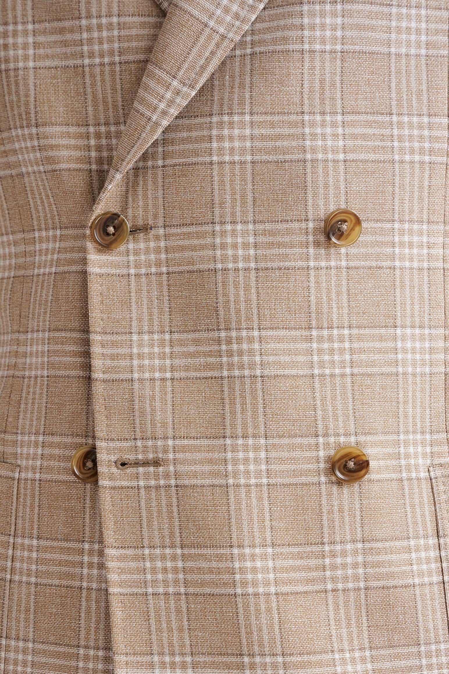 Beige Wool & Cotton Kenton Jacket Amalfi Trend - Image 3