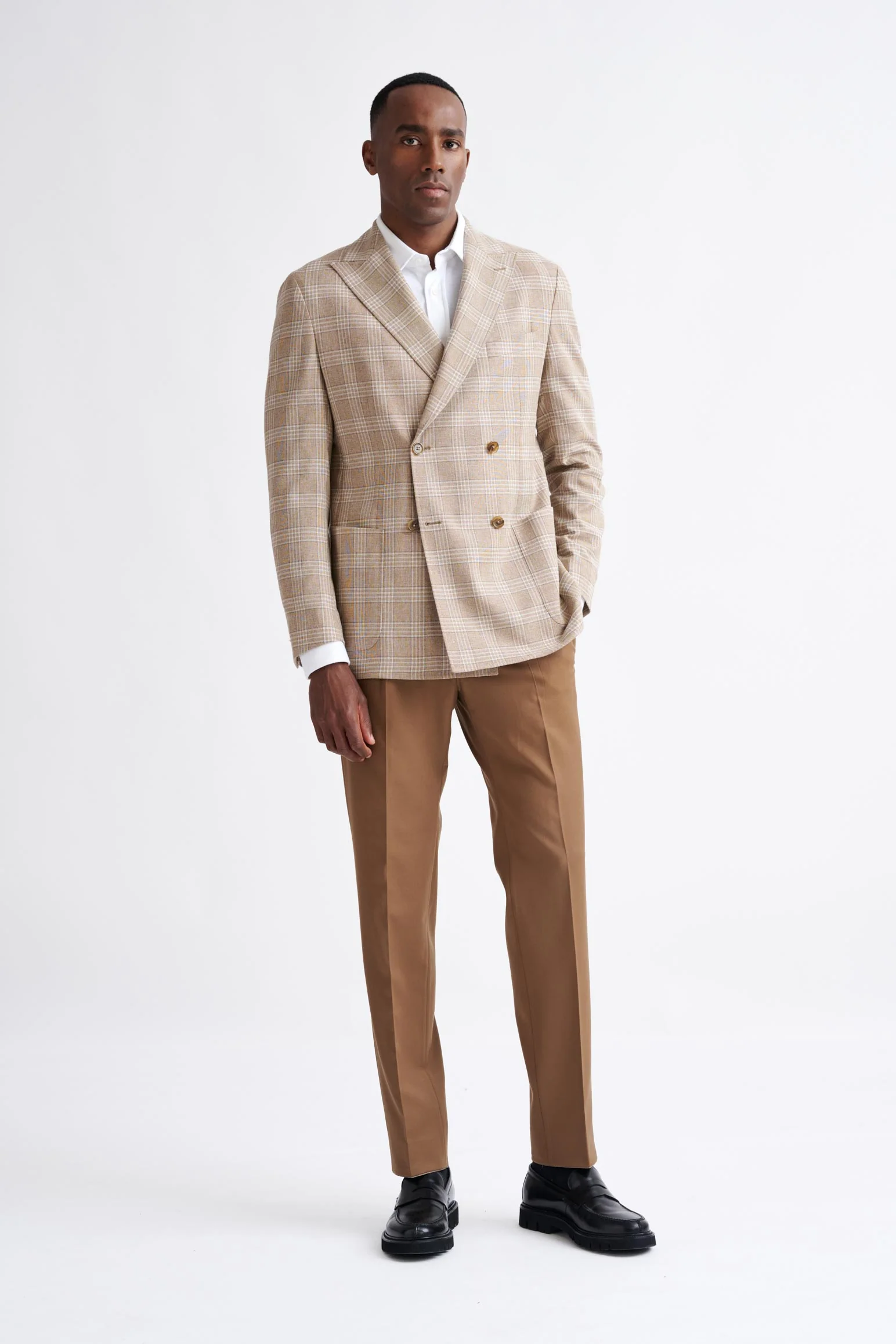 Beige Wool & Cotton Kenton Jacket Amalfi Trend - Image 6