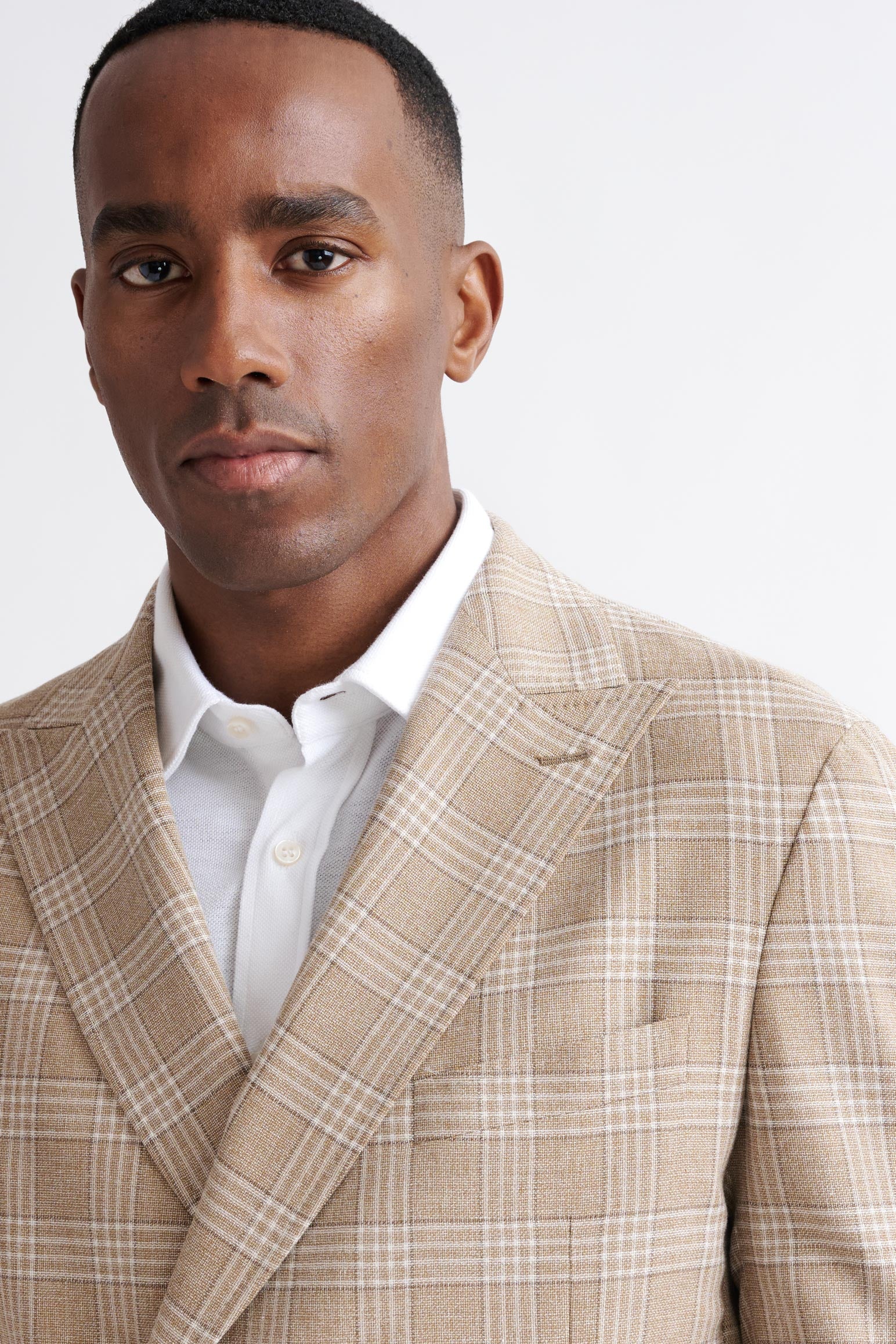 Beige Wool & Cotton Kenton Jacket Amalfi Trend - Image 7