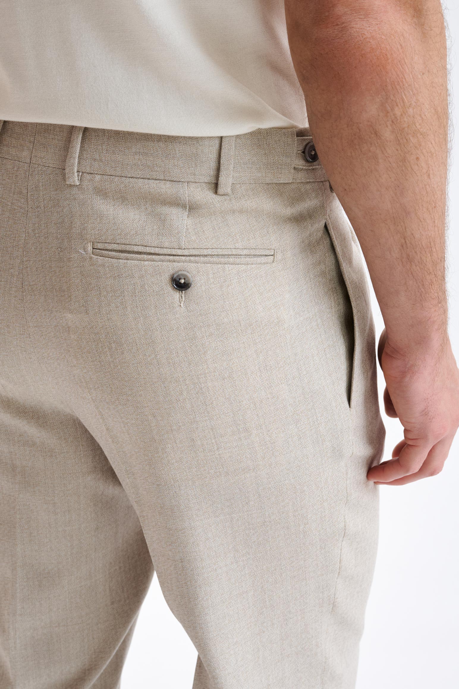 Beige Wool Kenton Suit Lifestyle - Image 12