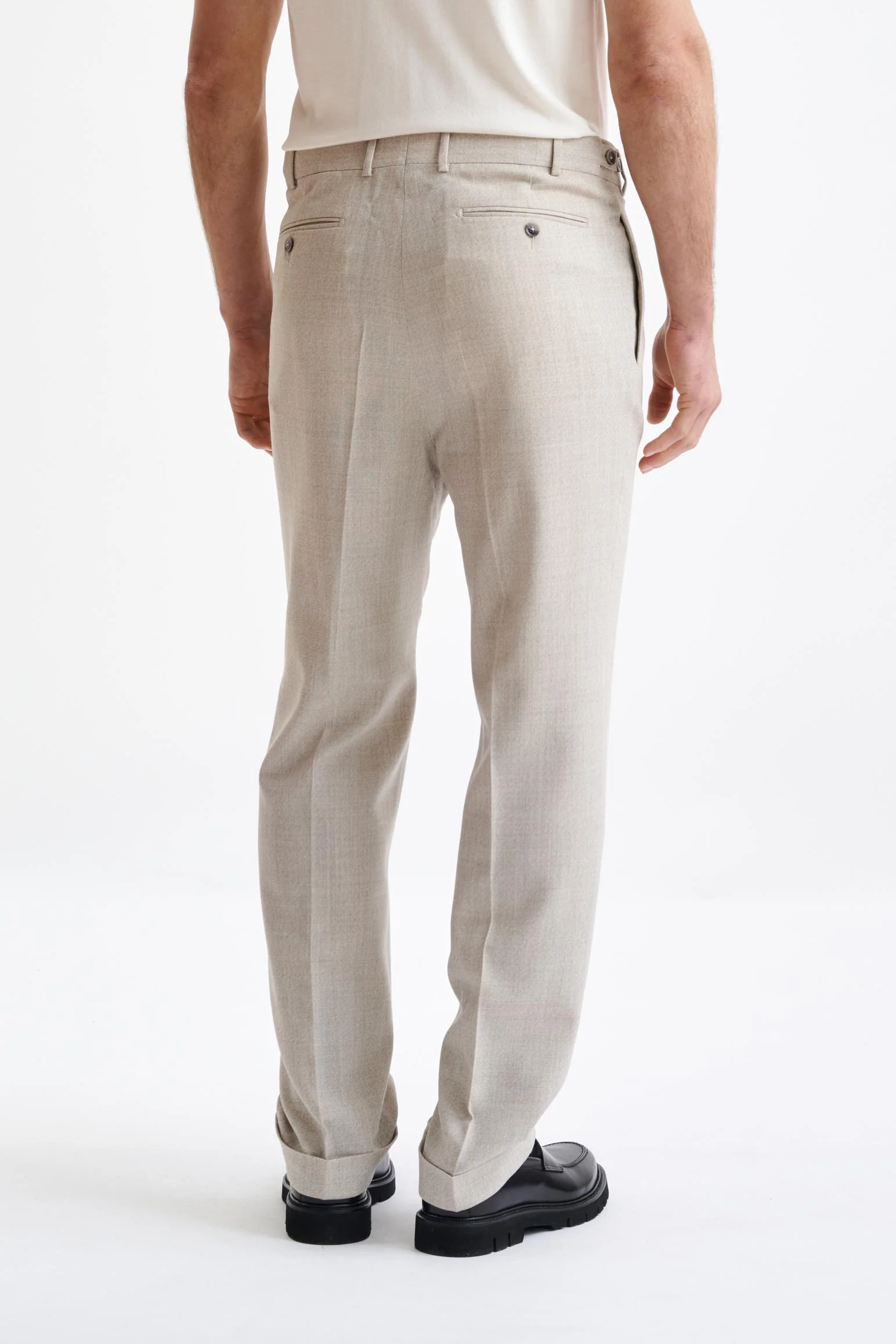 Beige Wool Kenton Suit Lifestyle - Image 13