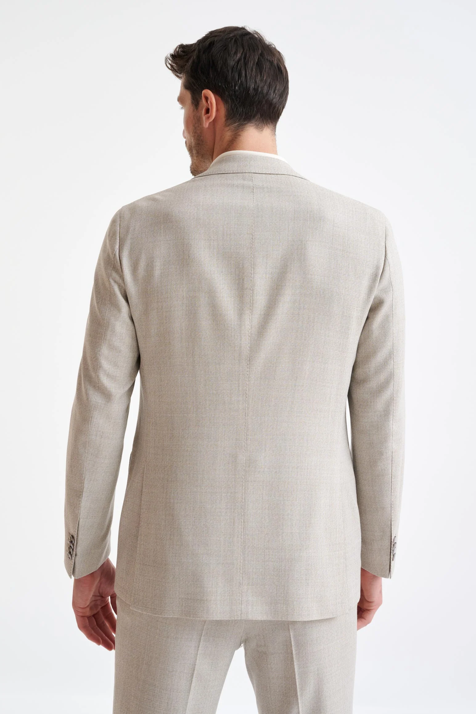 Beige Wool Kenton Suit Lifestyle - Image 8