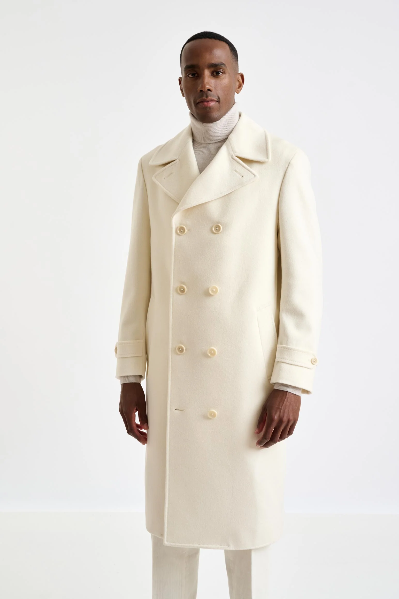Beige Wool Sheffield Overcoat Zeus - Image 4