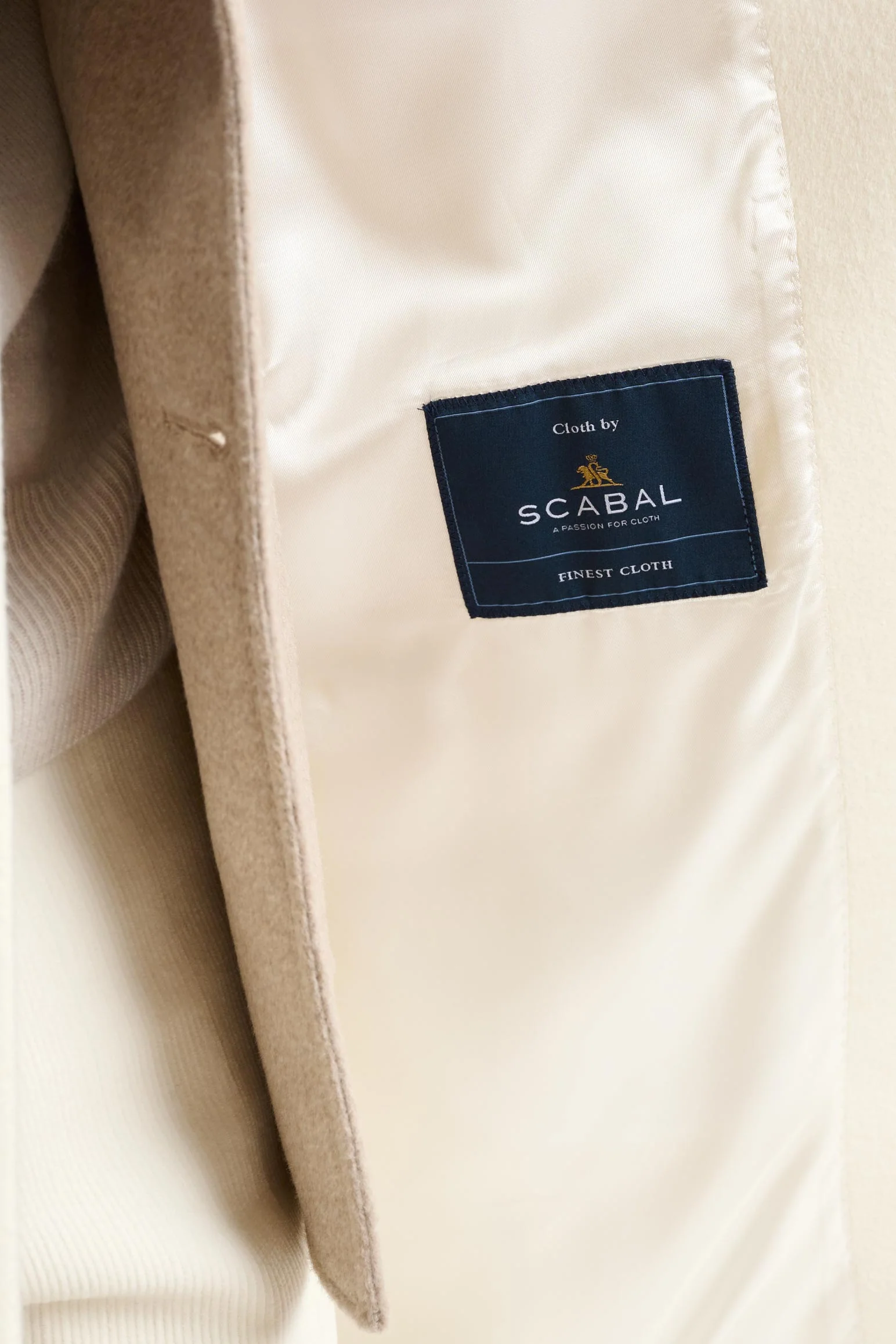Beige Wool Sheffield Overcoat Zeus - Image 6