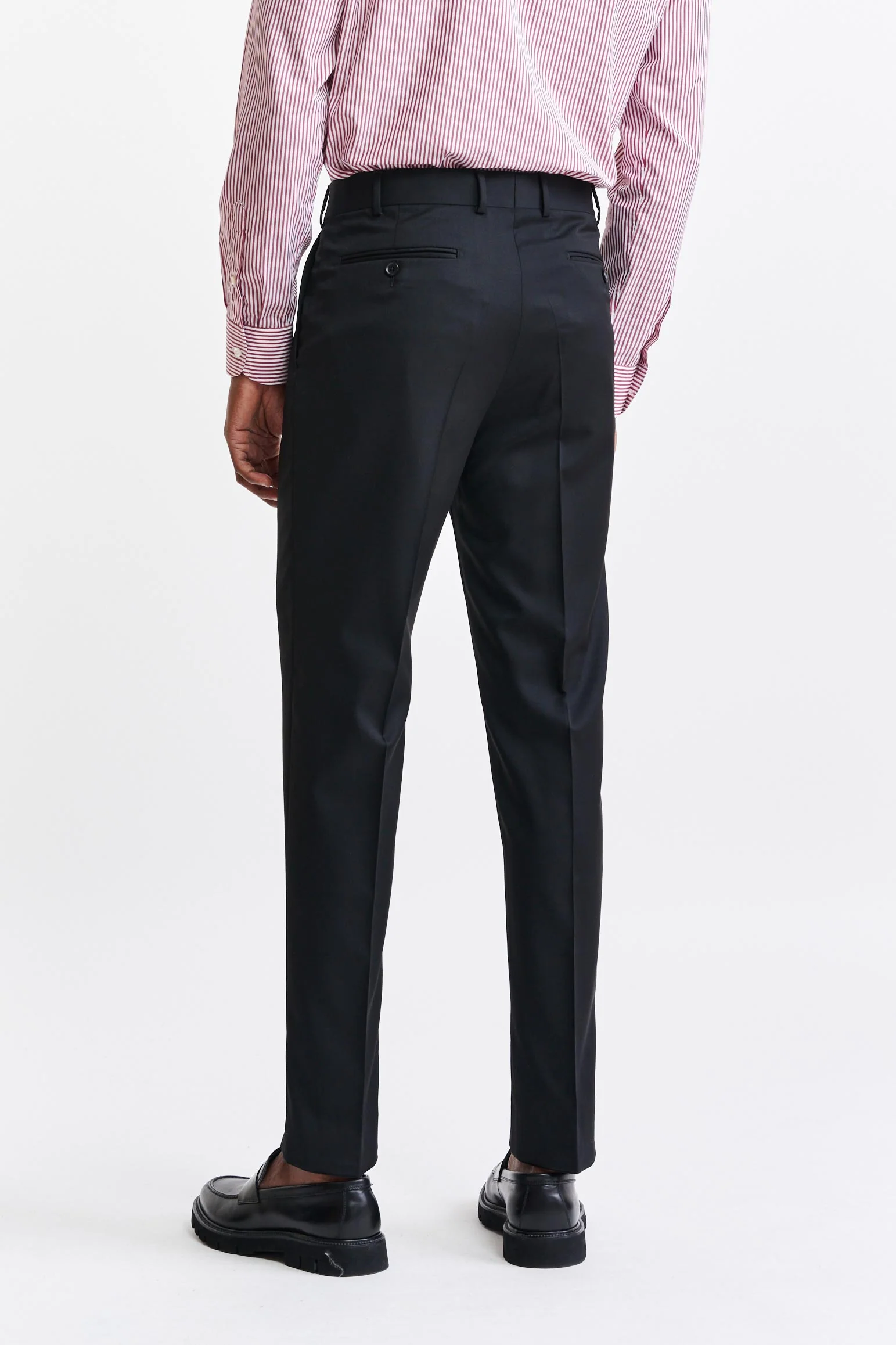 Black 100% Wool Super 100's Signature Trousers New Deluxe - Image 6