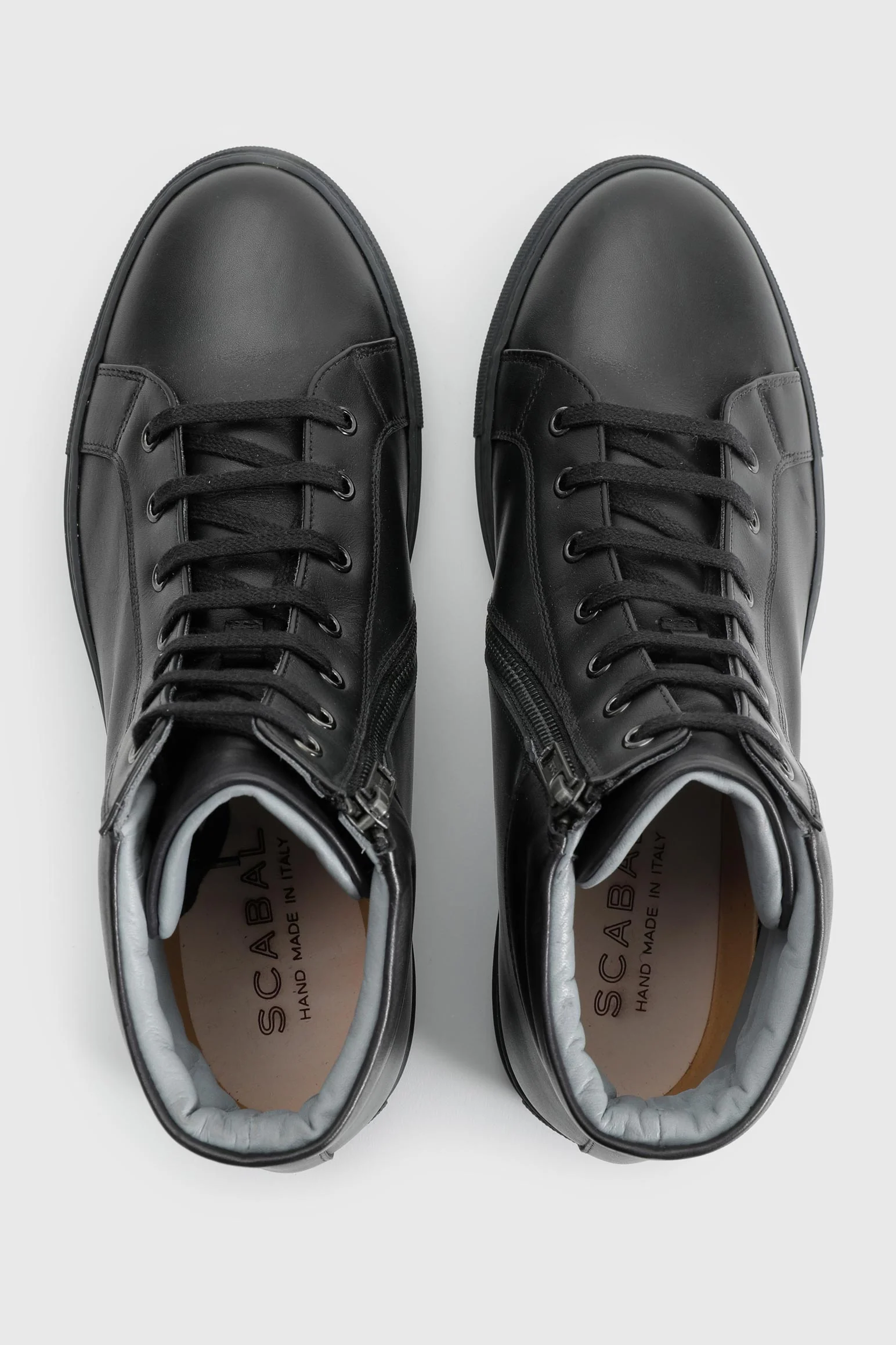 Black Calfskin High Trainer - Image 2