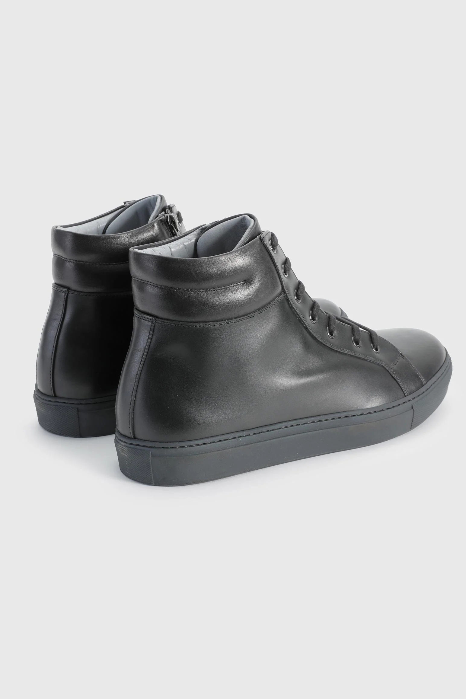 Black Calfskin High Trainer - Image 3
