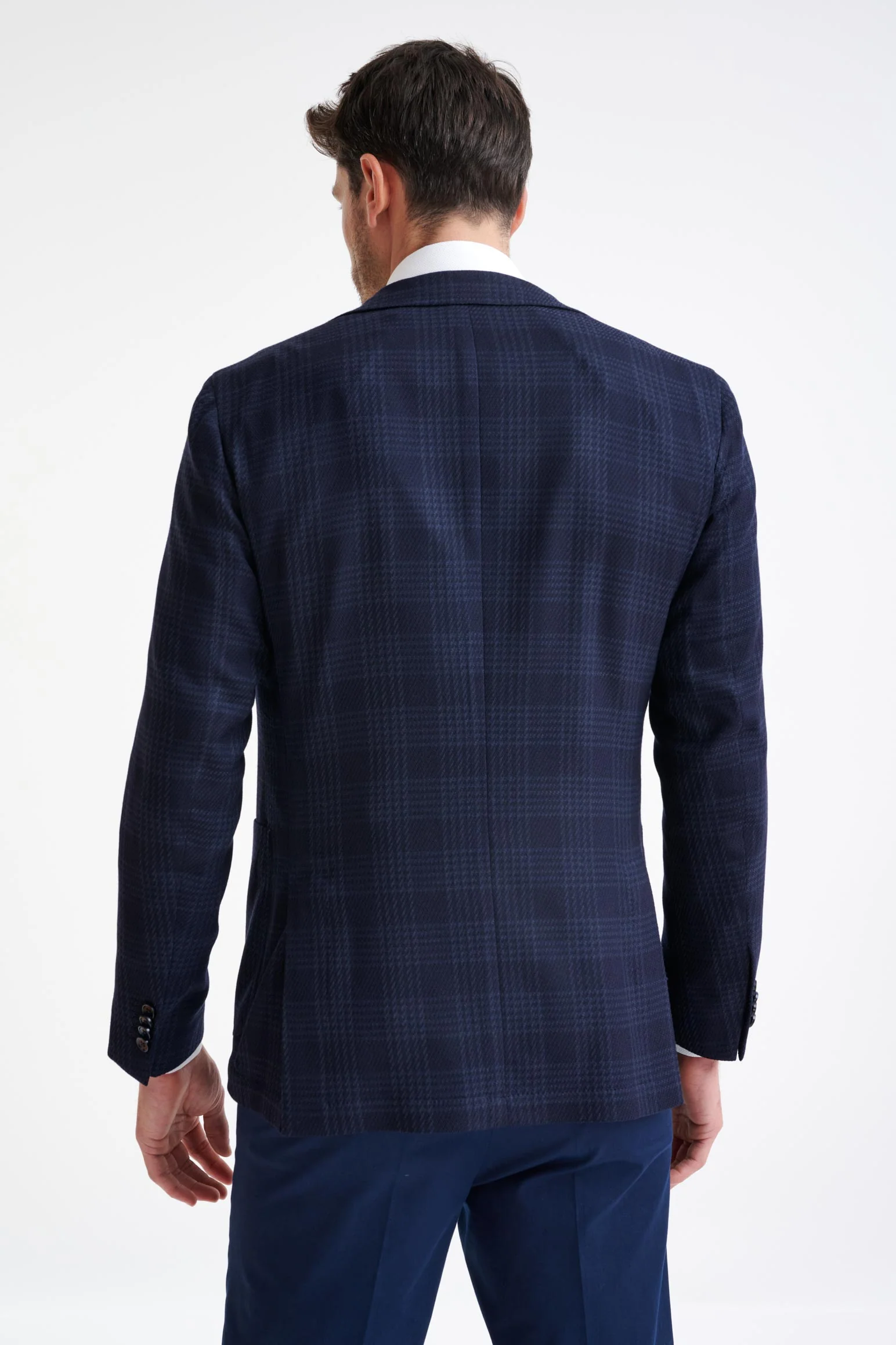 Midnight Blue Wool Kenton Jacket Amalfi Trend - Image 8