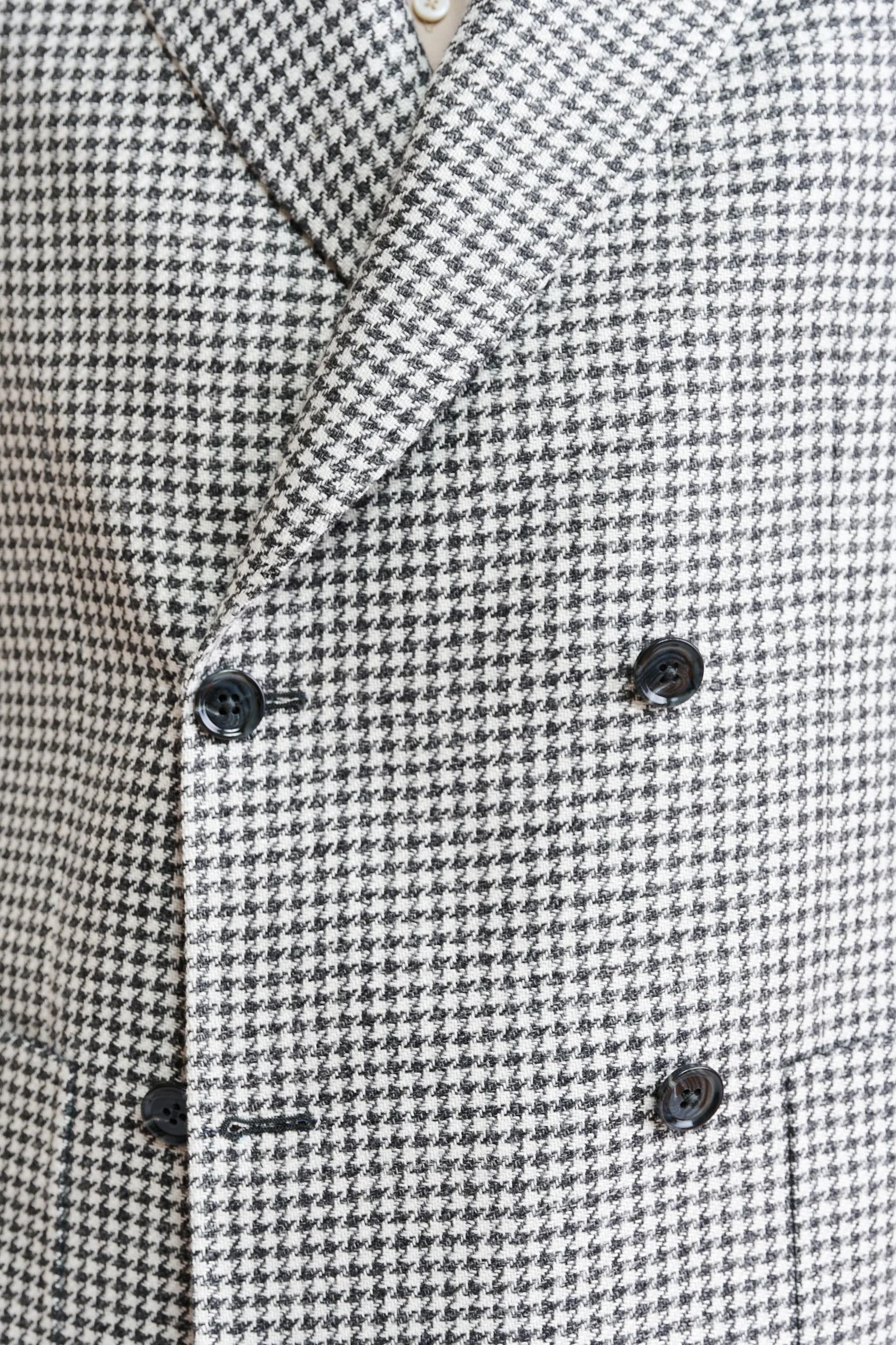 Black-White Wool & Linen Soho Jacket Riviera Trend - Image 3