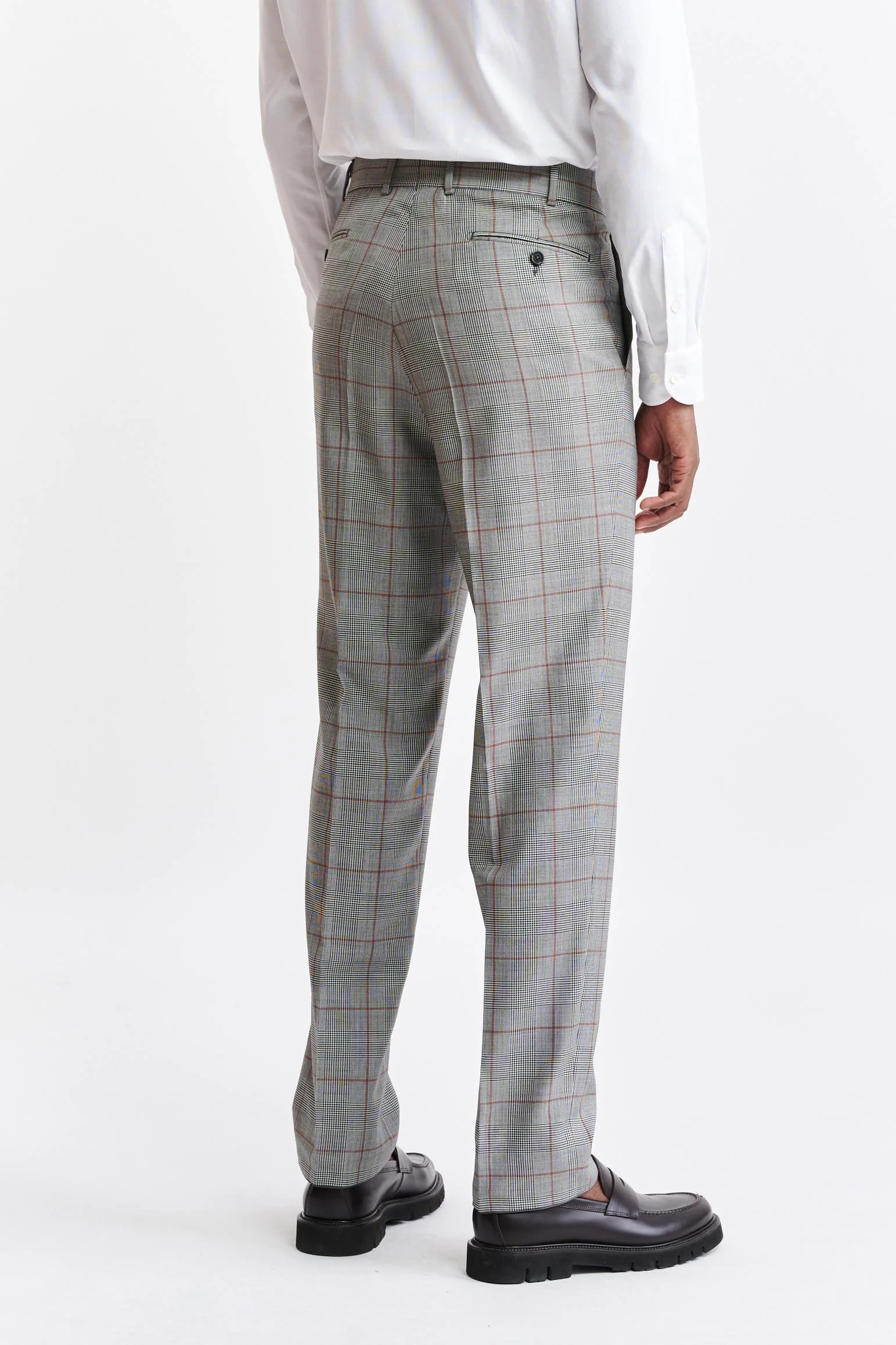Black & White Wool Super 100's Signature Trousers Riviera Trend - Image 6