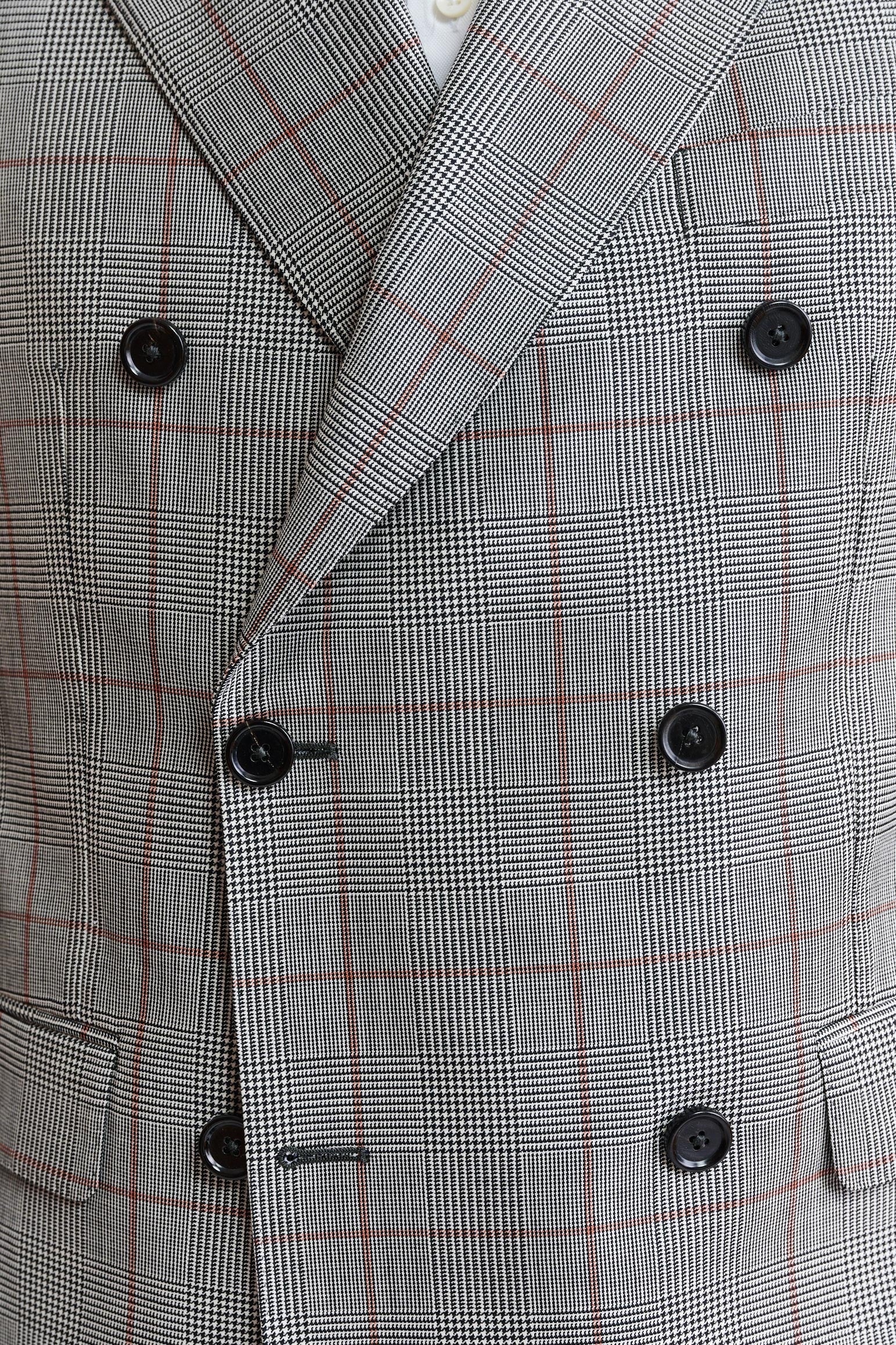 Grey Check Wool Super 100's Soho Suit Riviera Trend - Image 3