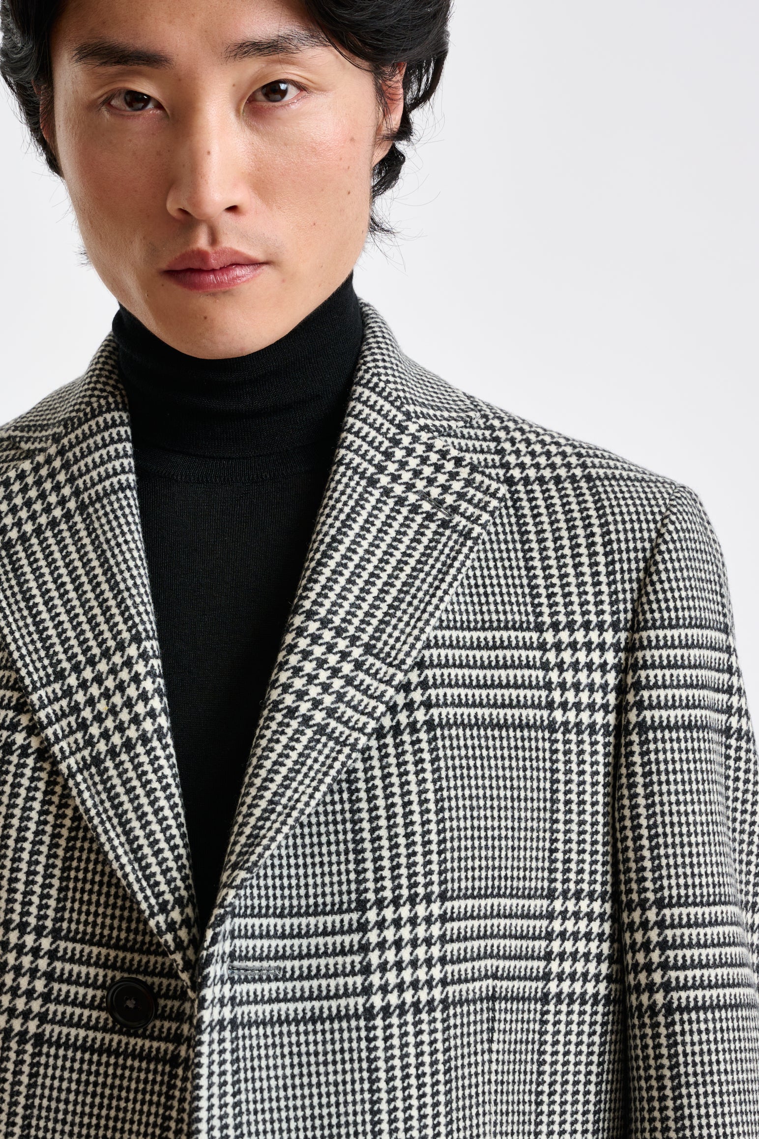 Black Wool & Cashmere Durham Overcoat Zeus - Image 5