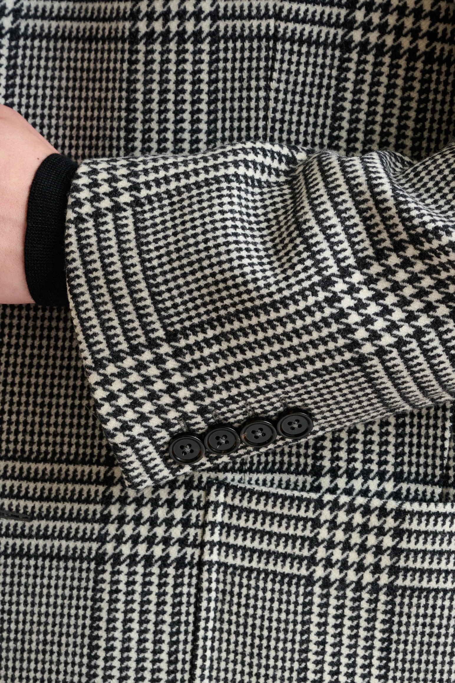 Black Wool & Cashmere Durham Overcoat Zeus - Image 6