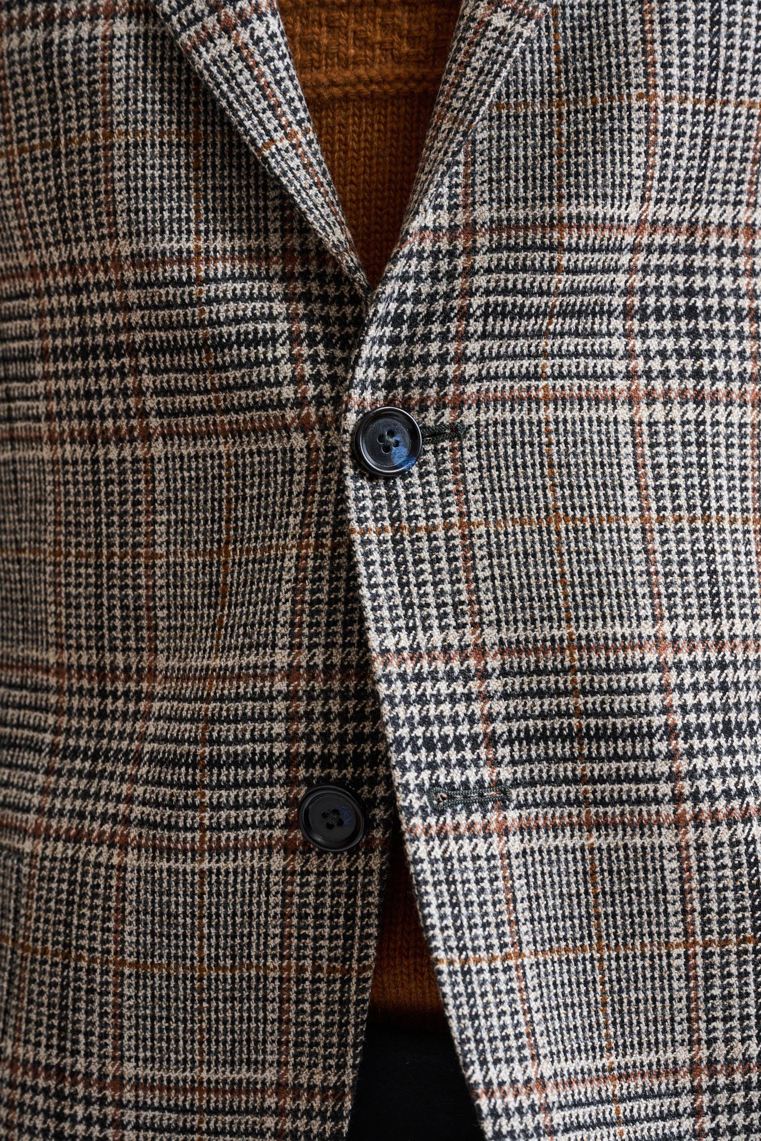 Black Wool & Cashmere Kenton Jacket Autumn Leaves - Image 3