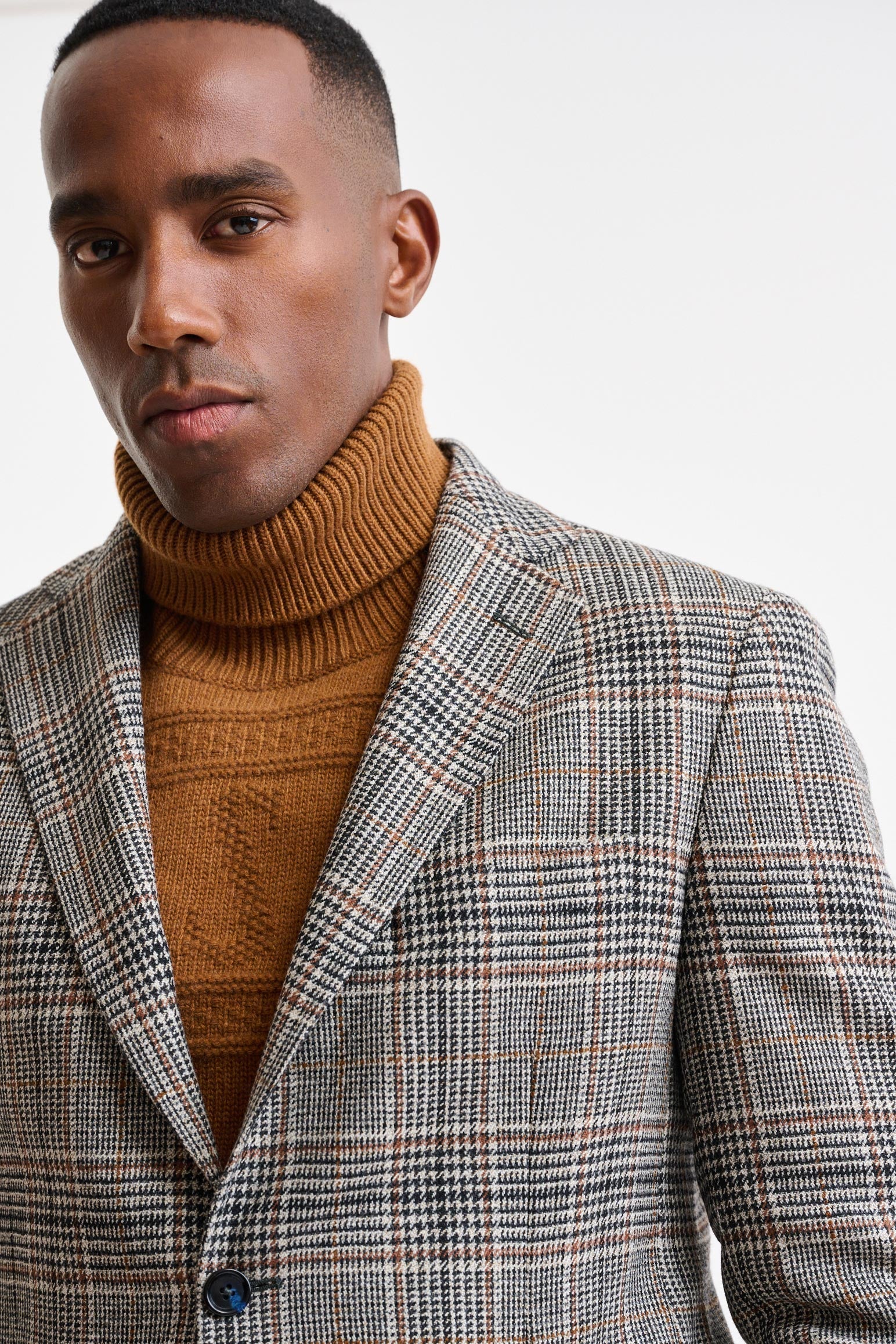 Black Wool & Cashmere Kenton Jacket Autumn Leaves - Image 6