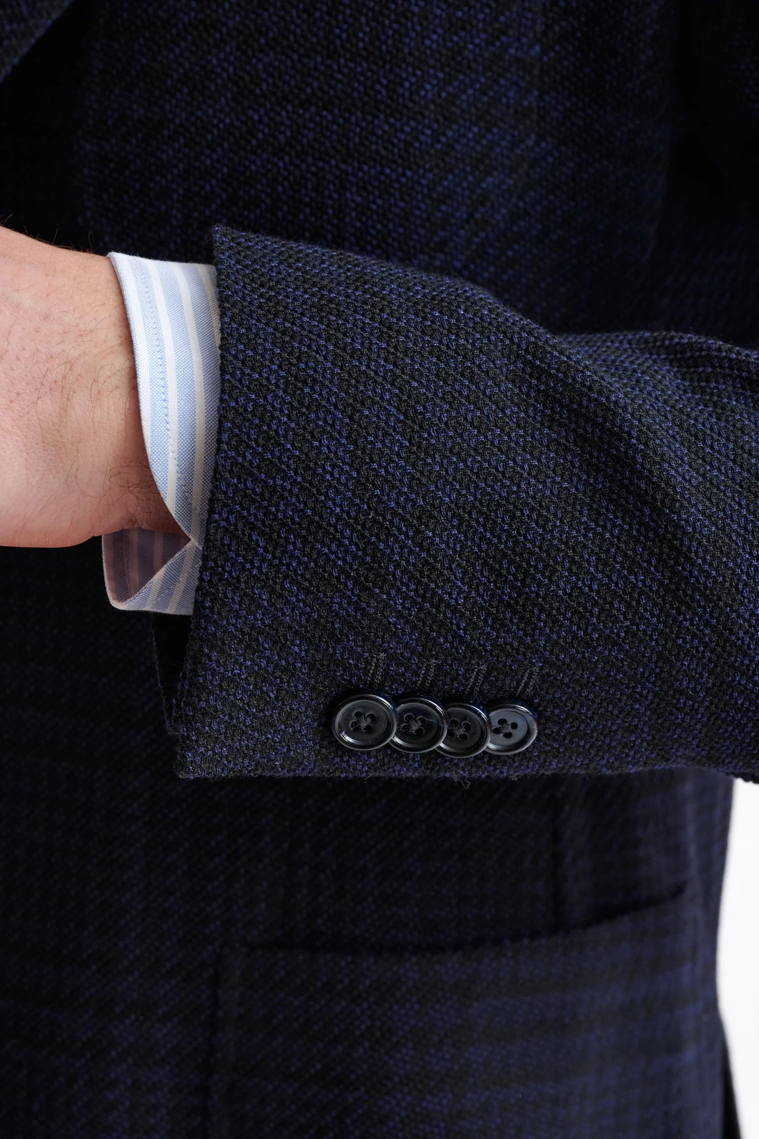 Black Wool Kenton Jacket Amalfi Trend - Image 2