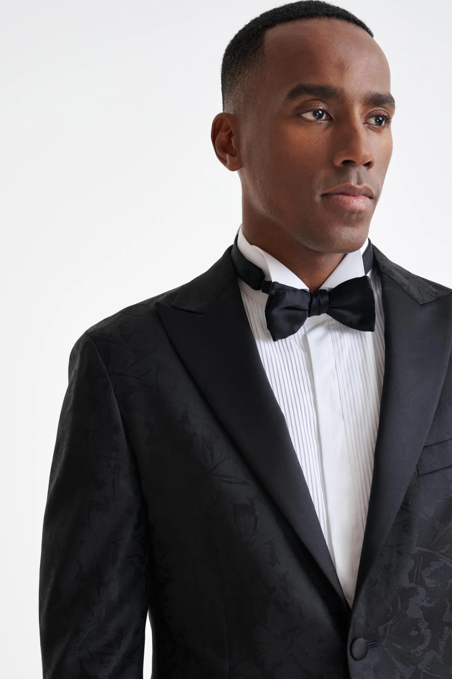 Black Wool Kenton Tuxedo Lifestyle - Image 3