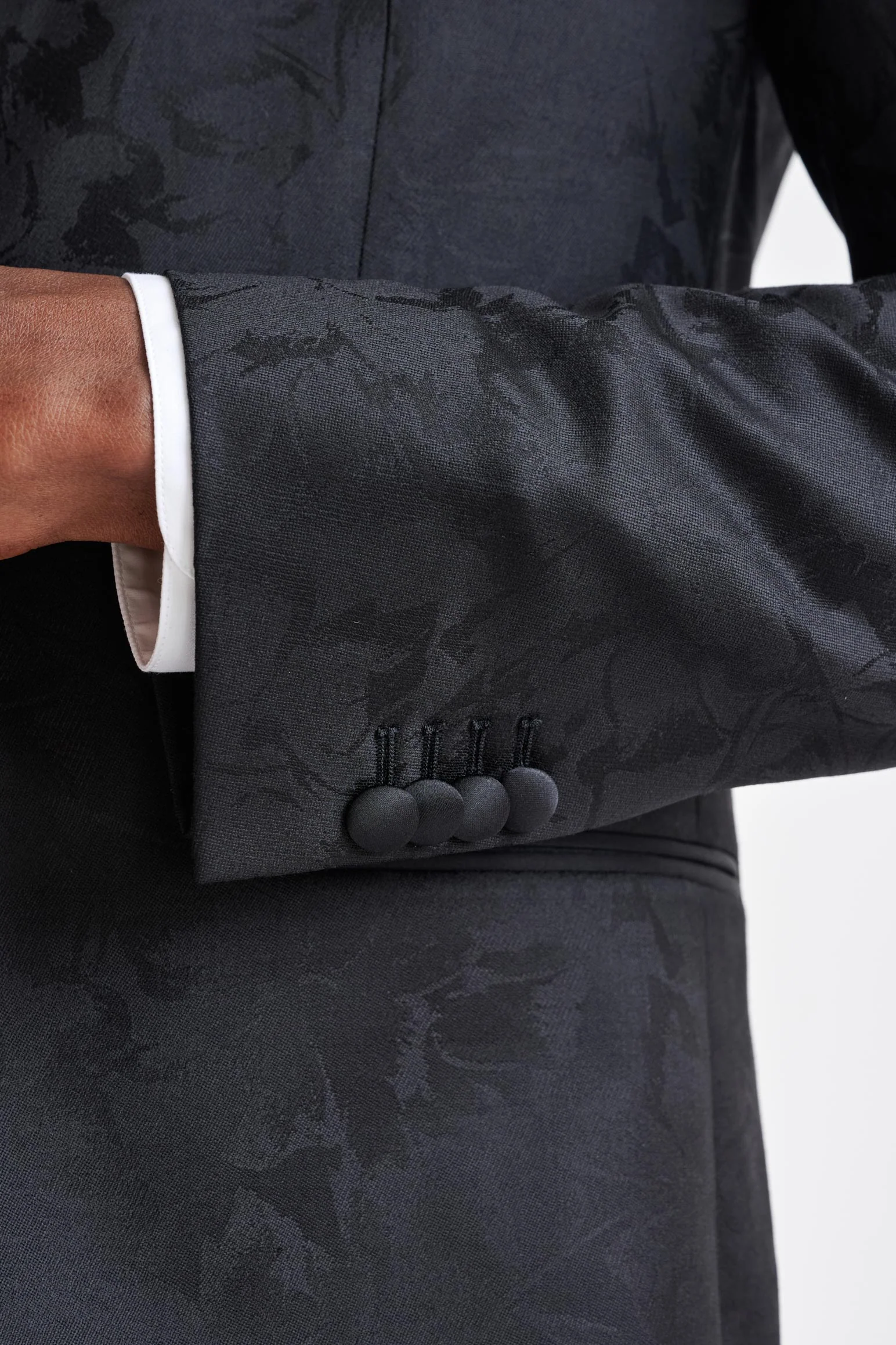 Black Wool Kenton Tuxedo Lifestyle - Image 5