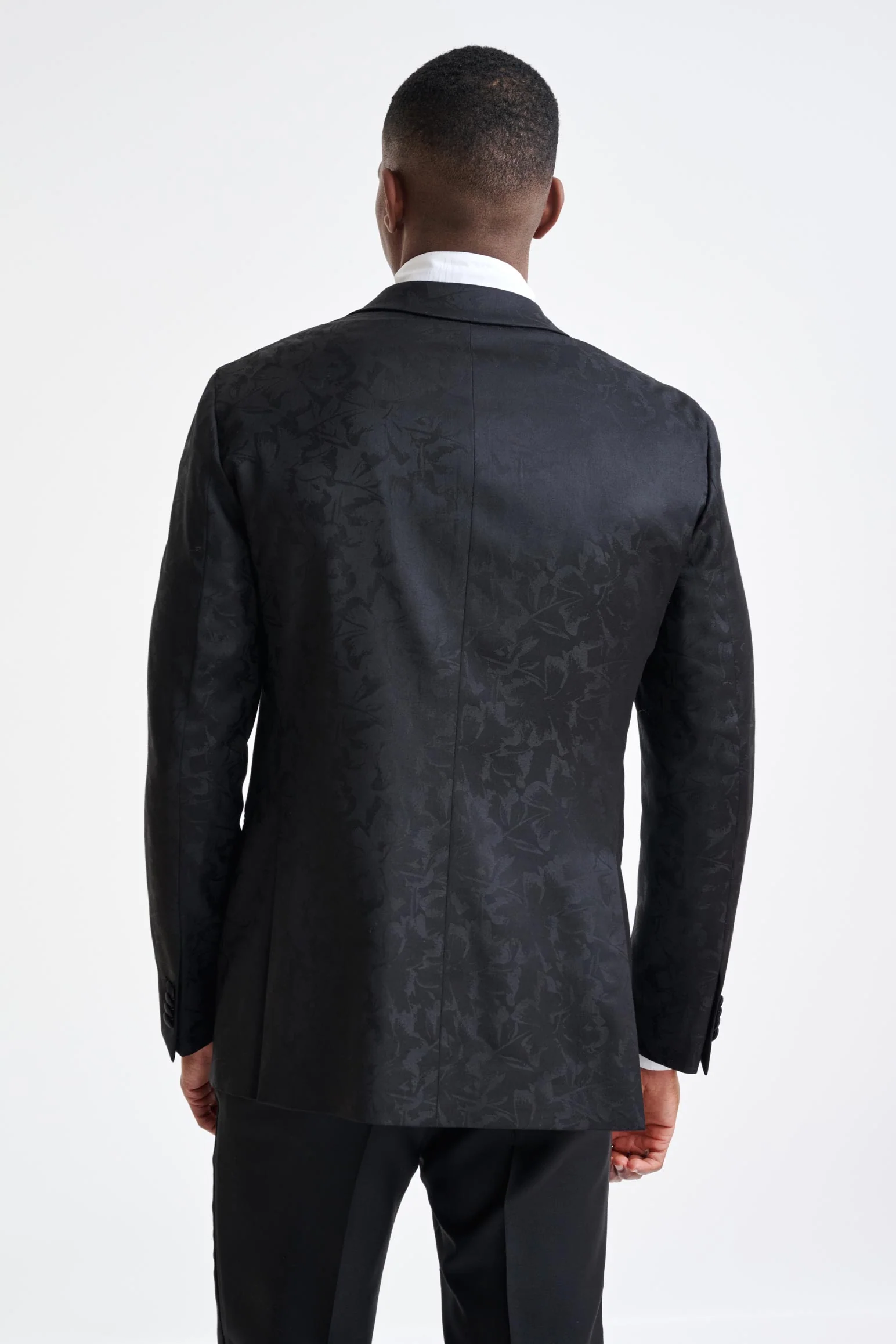 Black Wool Kenton Tuxedo Lifestyle - Image 8