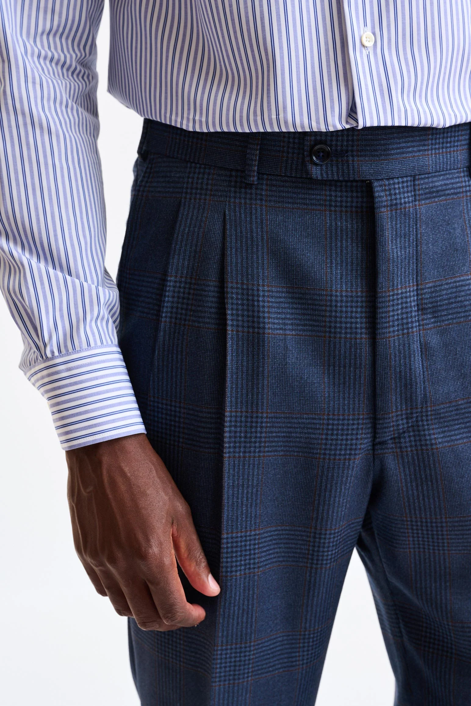 Blue 100% Wool Farley Trousers Freestyle - Image 3