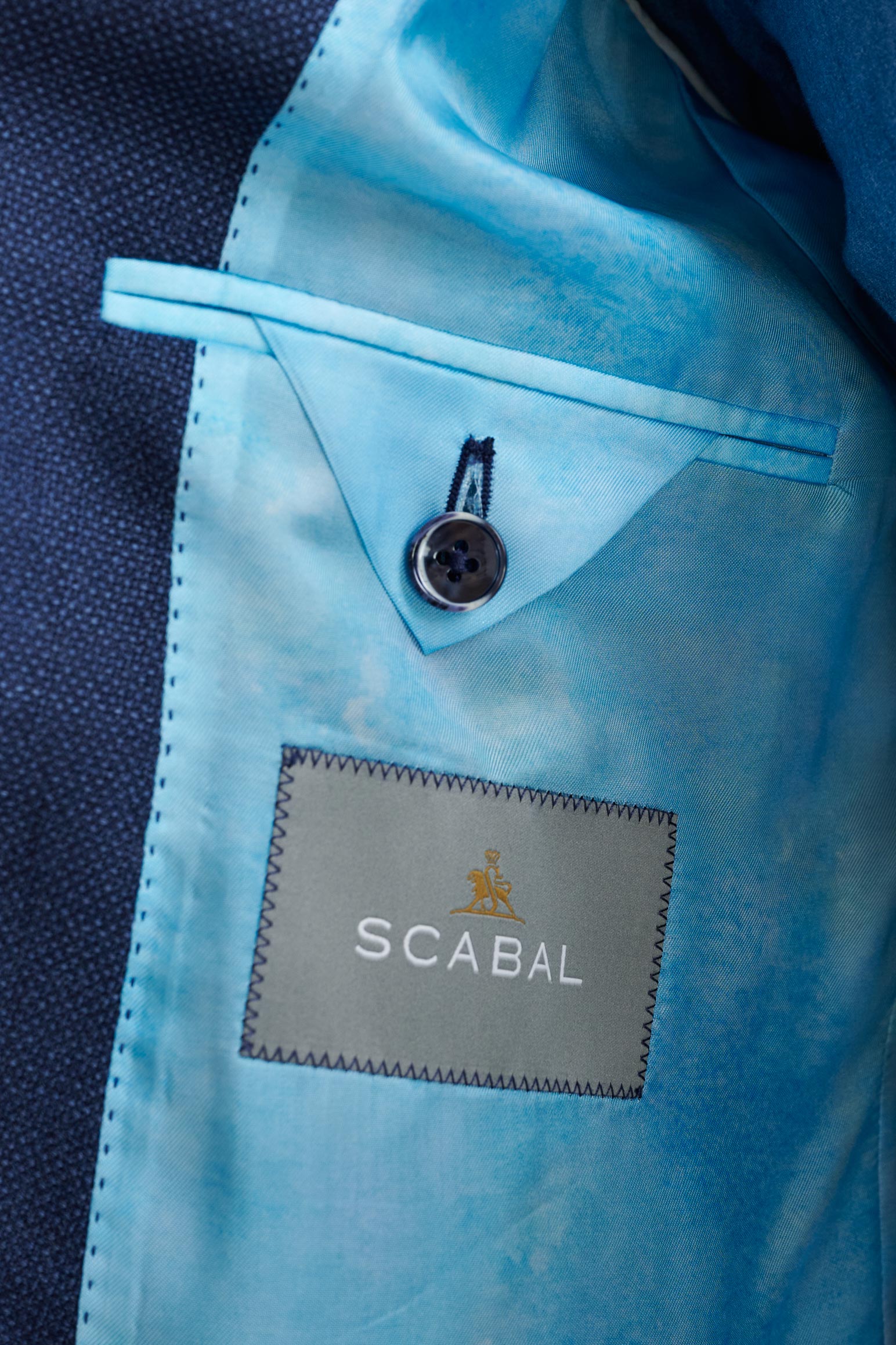 Blue 100% Wool Kenton Jacket Rhapsody - Image 4