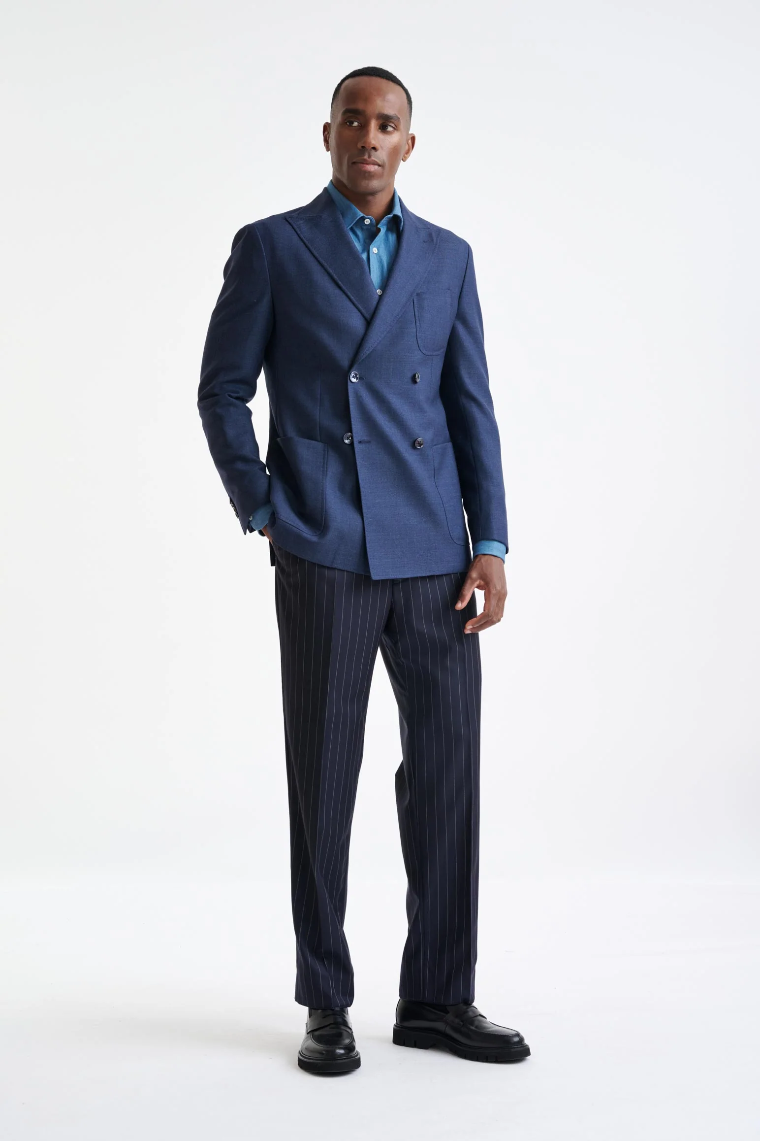 Blue 100% Wool Kenton Jacket Rhapsody - Image 5
