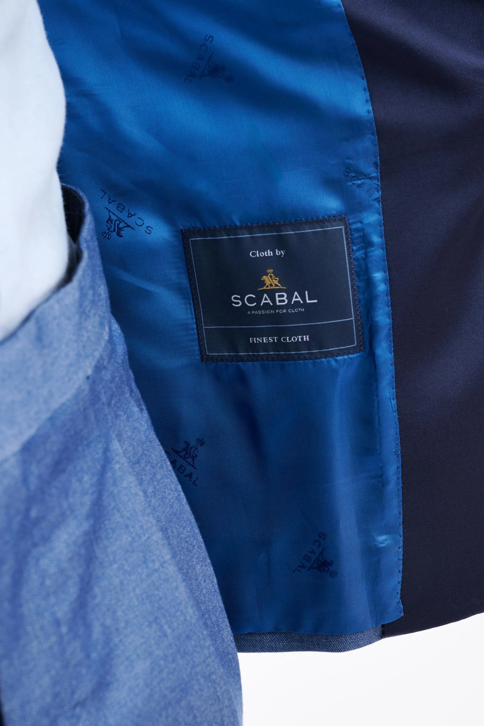 Blue Cashmere & Cotton Kenton Tuxedo Cashmere Denim - Image 6